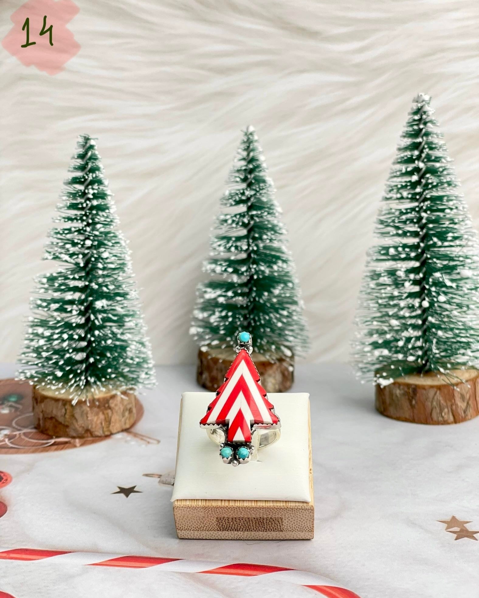 Holly Jolly Red & White Christmas Rings-Rings-Krush Kandy, Women's Online Fashion Boutique Located in Phoenix, Arizona (Scottsdale Area)