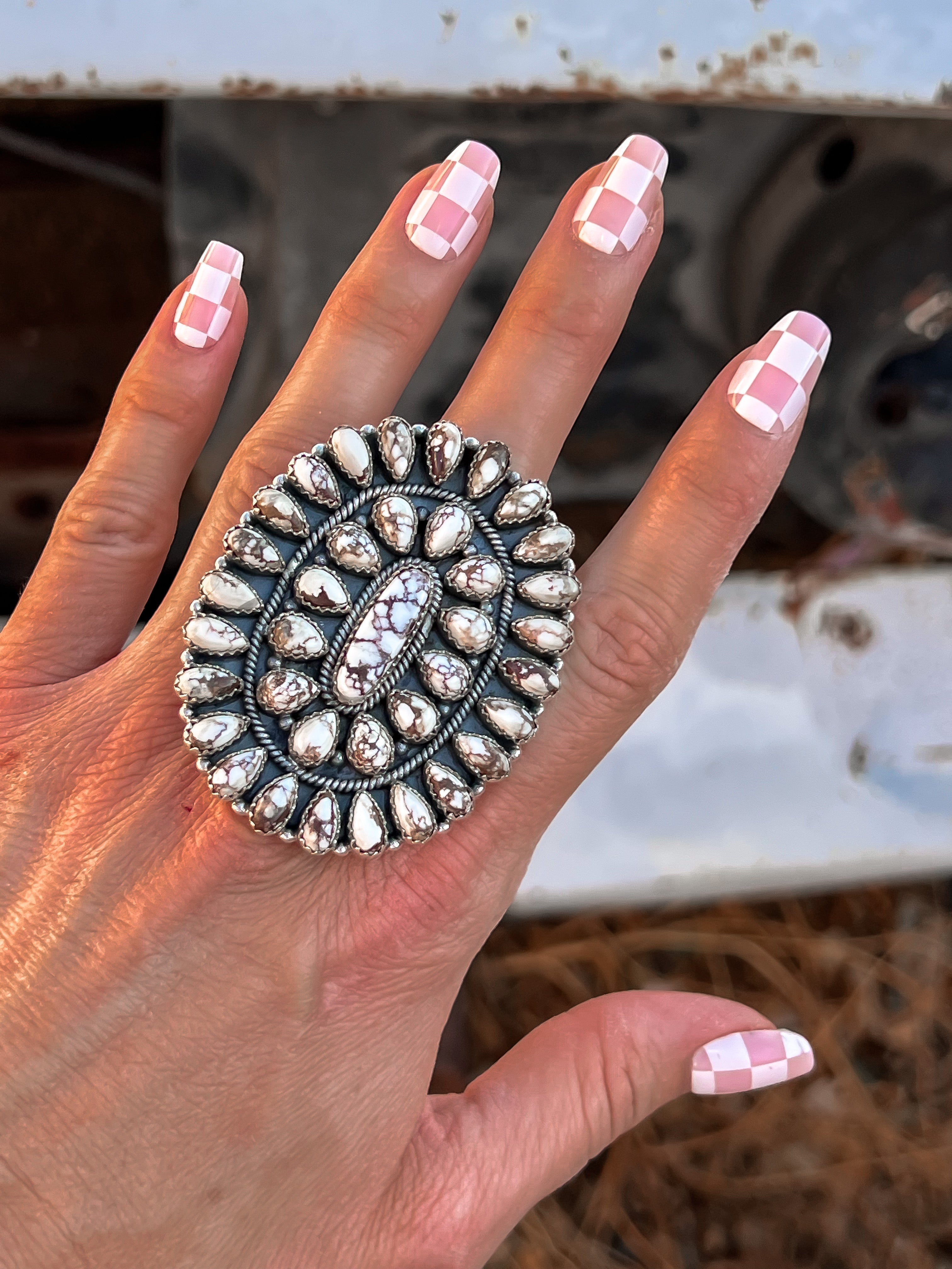 Big Mama Concho Ring MADE TO ORDER-Cluster Rings-Krush Kandy, Women's Online Fashion Boutique Located in Phoenix, Arizona (Scottsdale Area)