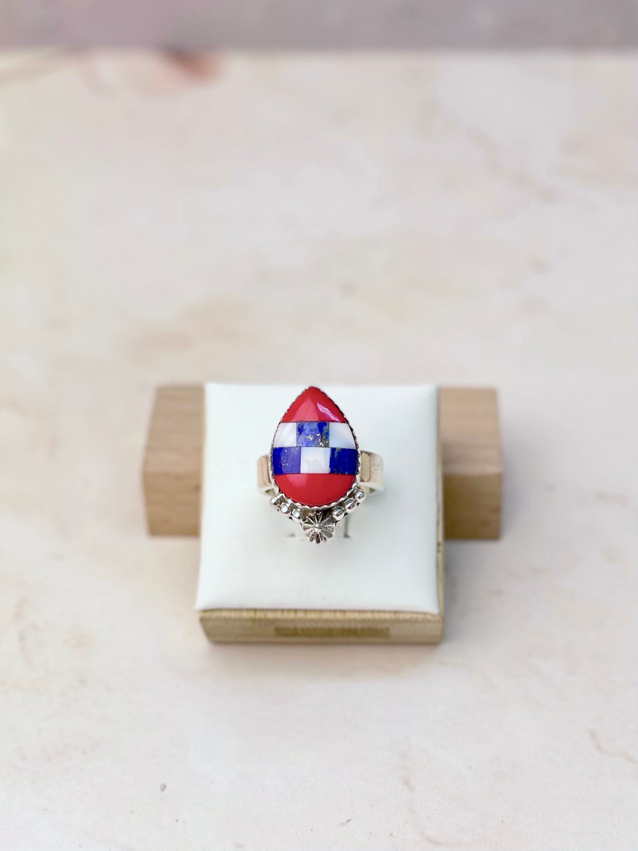 Red, White & Bold Rings-Rings-Krush Kandy, Women's Online Fashion Boutique Located in Phoenix, Arizona (Scottsdale Area)