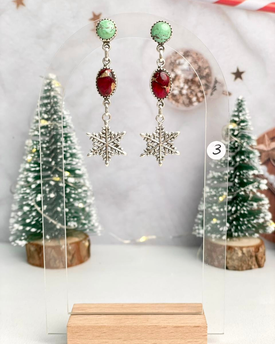 Christmas in Kandyland Charm Drop Studs-Earrings-Krush Kandy, Women's Online Fashion Boutique Located in Phoenix, Arizona (Scottsdale Area)