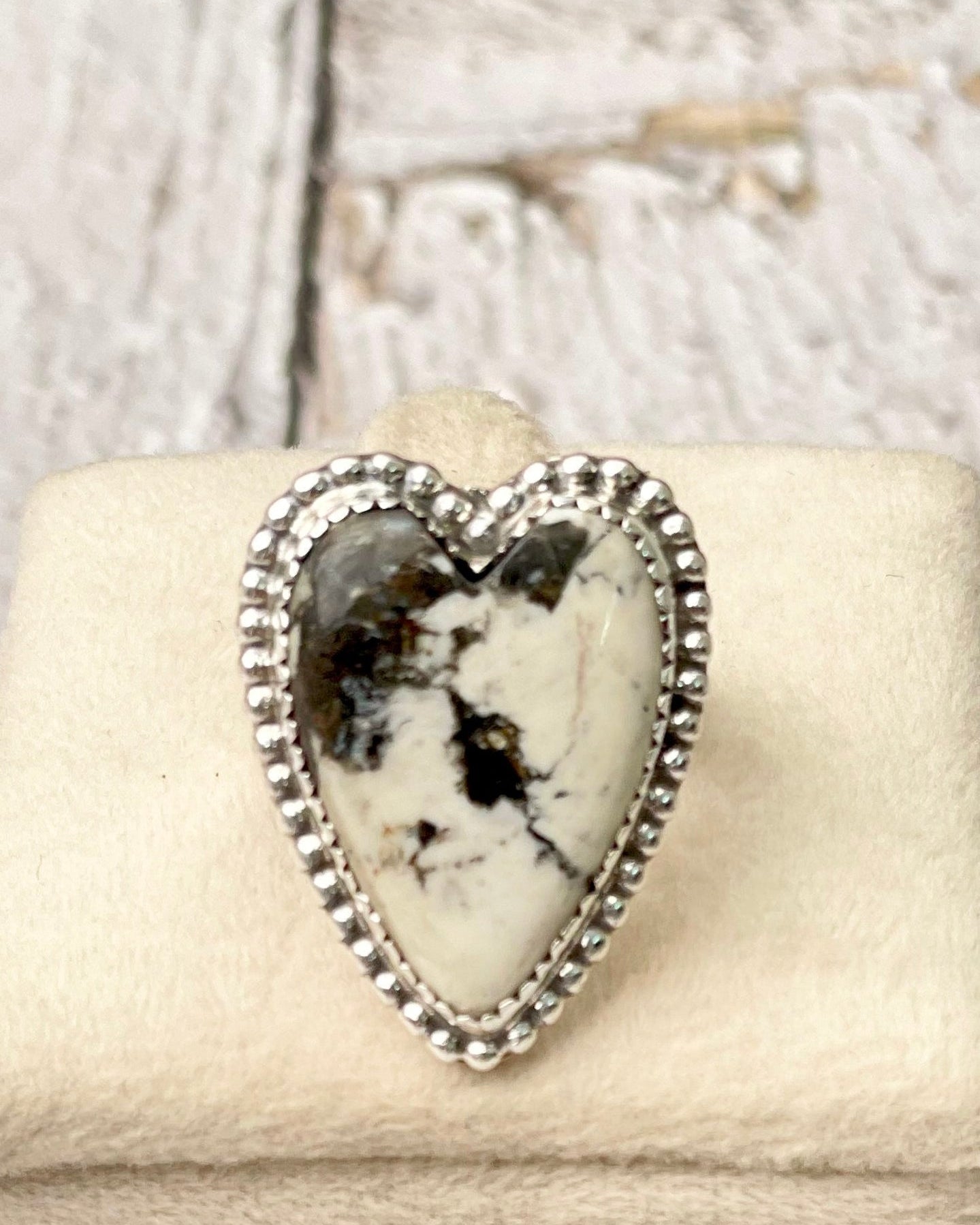 Long Heart Sterling Silver Ring MADE TO ORDER-Statement Rings-Krush Kandy, Women's Online Fashion Boutique Located in Phoenix, Arizona (Scottsdale Area)