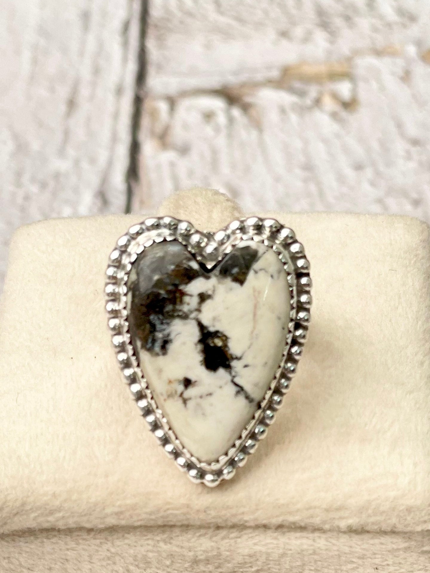 Long Heart Sterling Silver Ring MADE TO ORDER-Statement Rings-Krush Kandy, Women's Online Fashion Boutique Located in Phoenix, Arizona (Scottsdale Area)