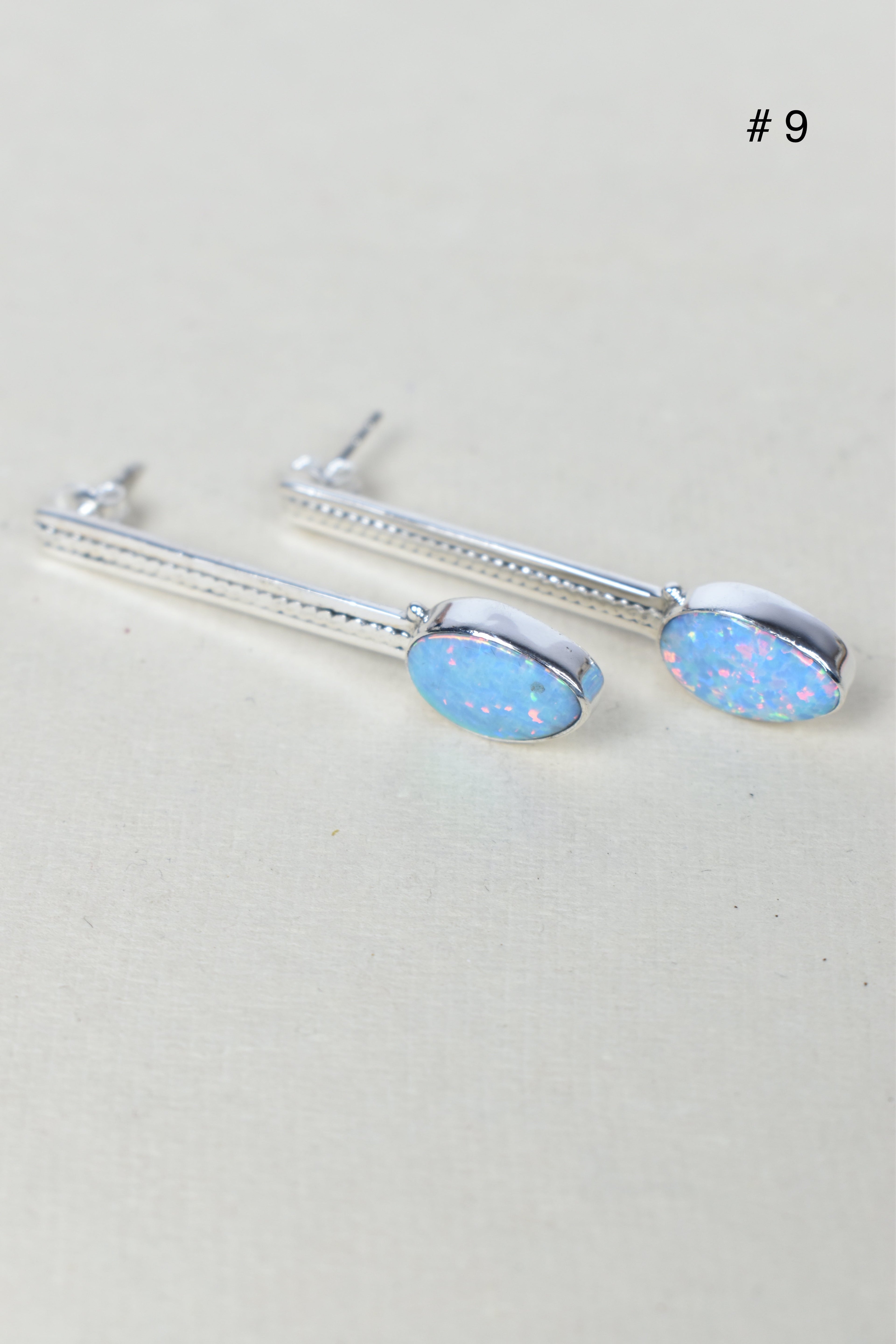 Silver Solitaire Bar Earrings-Drop Earrings-Krush Kandy, Women's Online Fashion Boutique Located in Phoenix, Arizona (Scottsdale Area)