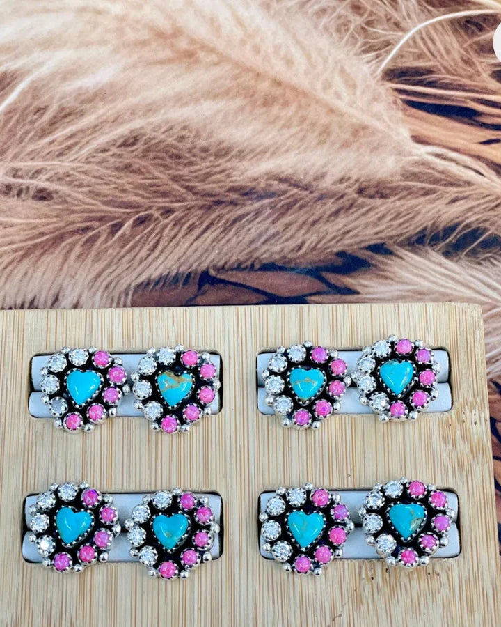 You Complete Me Stone Earrings-Stud Earrings-Krush Kandy, Women's Online Fashion Boutique Located in Phoenix, Arizona (Scottsdale Area)