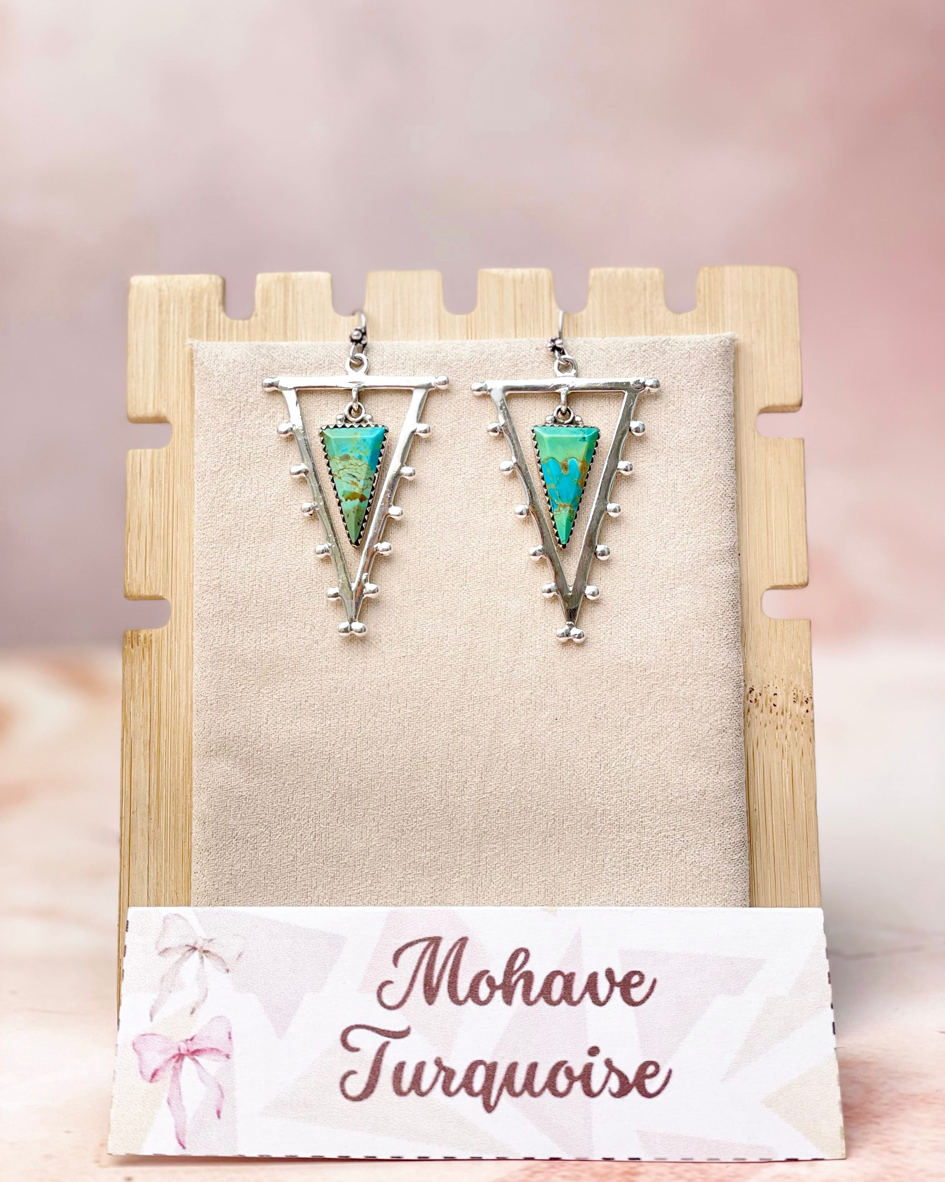 Tori's Bold Sterling Triad Stone Earrings | MADE TO ORDER-Earrings-Krush Kandy, Women's Online Fashion Boutique Located in Phoenix, Arizona (Scottsdale Area)