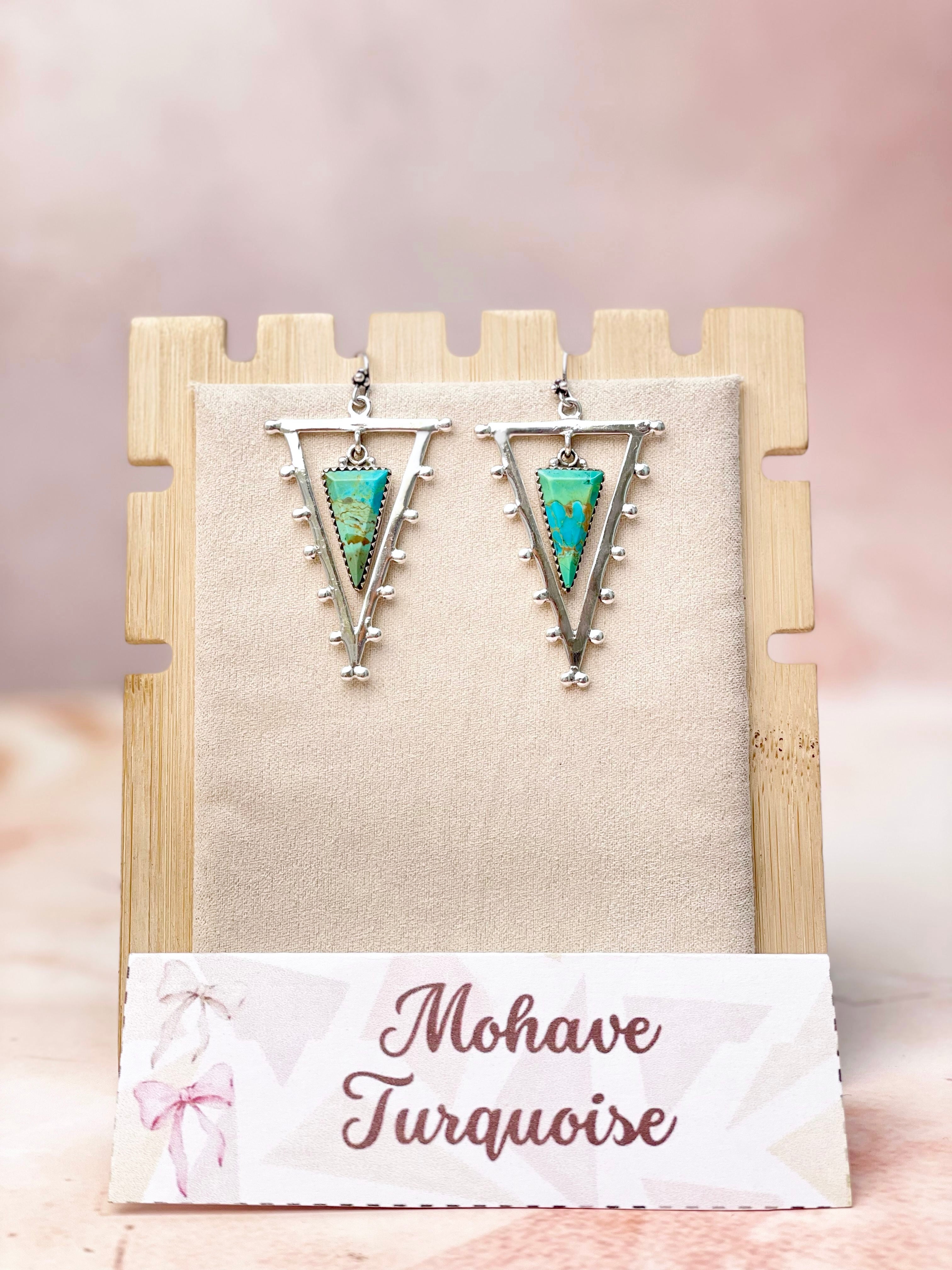 Tori's Bold Sterling Triad Stone Earrings | MADE TO ORDER-Earrings-Krush Kandy, Women's Online Fashion Boutique Located in Phoenix, Arizona (Scottsdale Area)