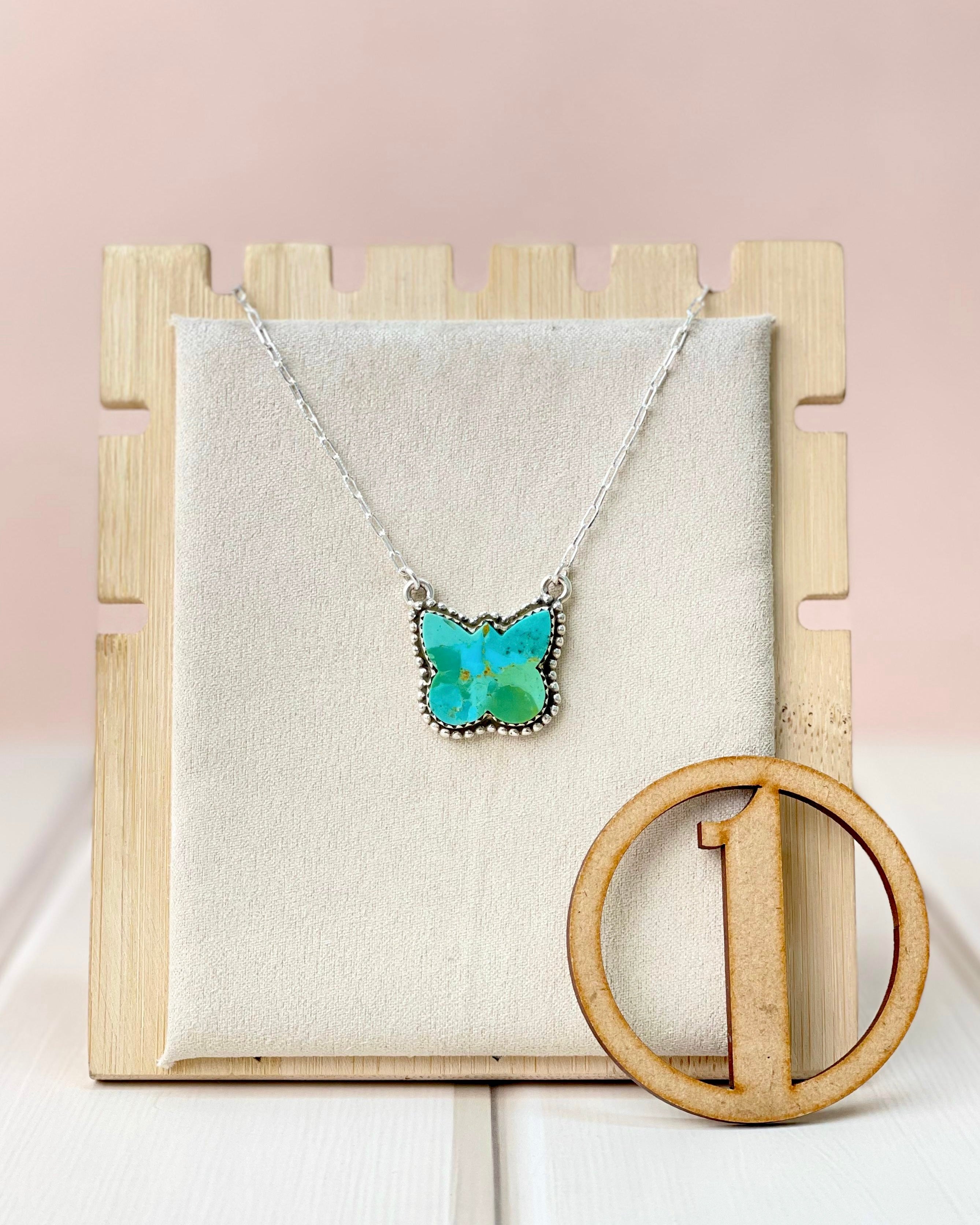 Southwest Butterfly in Wild Chain Pendants-Pendant Necklaces-Krush Kandy, Women's Online Fashion Boutique Located in Phoenix, Arizona (Scottsdale Area)
