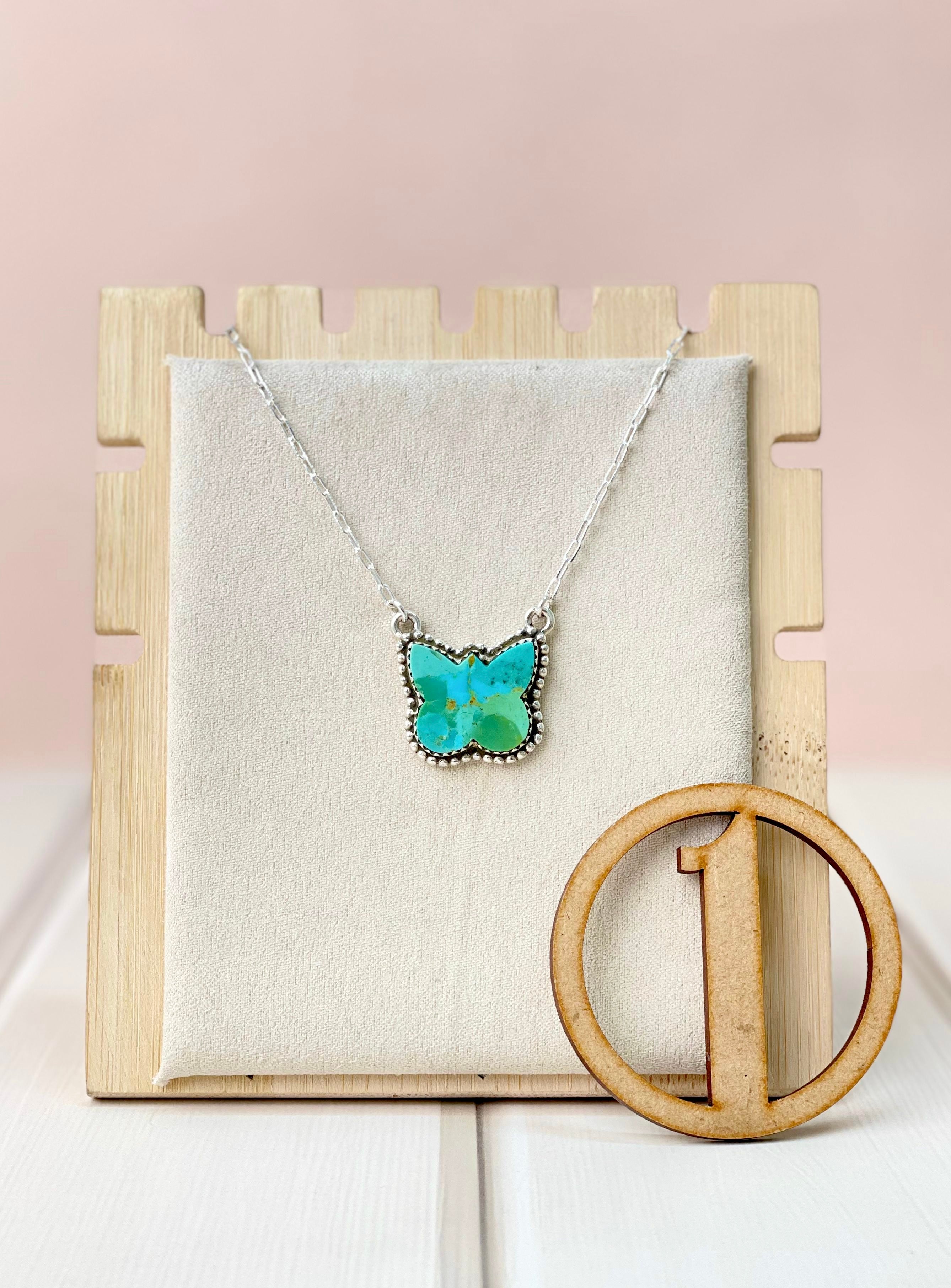 Southwest Butterfly in Wild Chain Pendants-Pendant Necklaces-Krush Kandy, Women's Online Fashion Boutique Located in Phoenix, Arizona (Scottsdale Area)