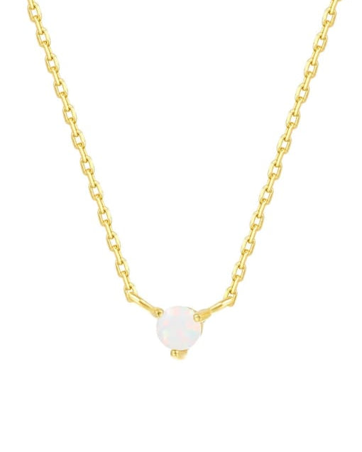 Krush Opal Dainty Necklace-Necklaces-Krush Kandy, Women's Online Fashion Boutique Located in Phoenix, Arizona (Scottsdale Area)