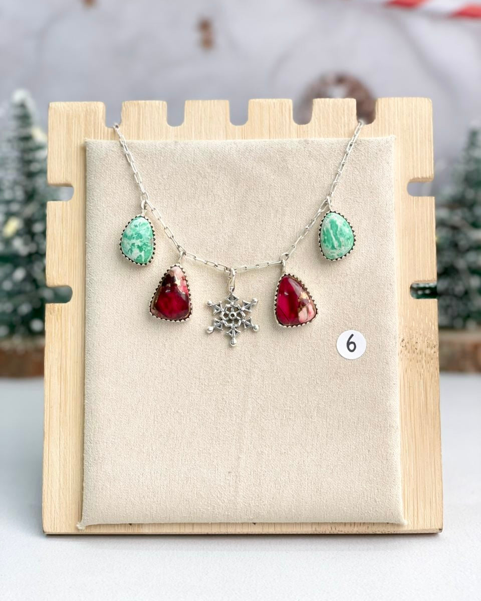Holiday Charm Necklaces-Necklaces-Krush Kandy, Women's Online Fashion Boutique Located in Phoenix, Arizona (Scottsdale Area)