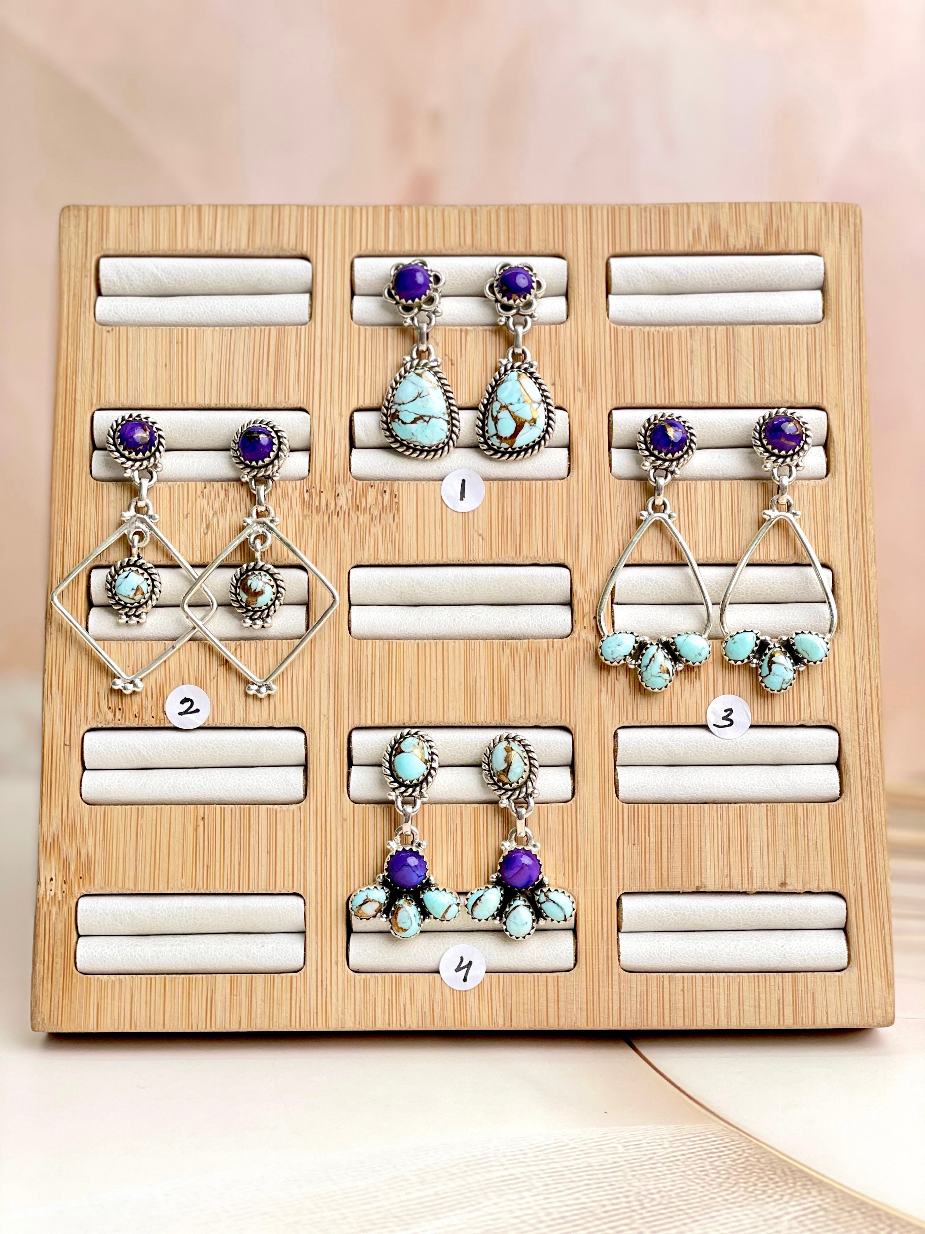 Perfect Touch Berry Dahlia Earrings-Earrings-Krush Kandy, Women's Online Fashion Boutique Located in Phoenix, Arizona (Scottsdale Area)