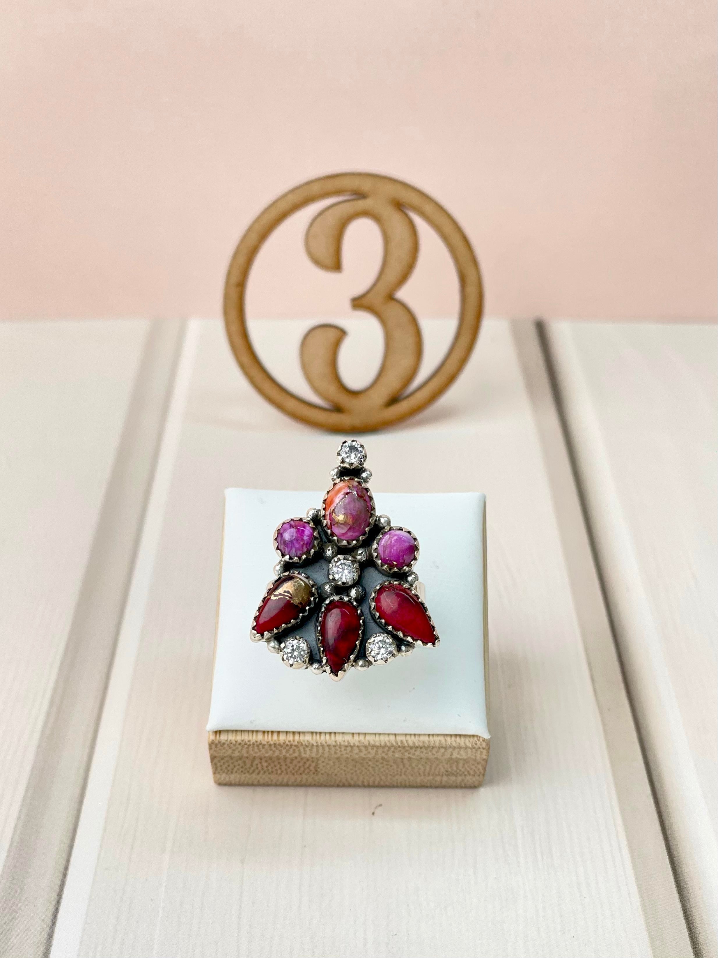 Red Dahlia One of a Kind Rings-Rings-Krush Kandy, Women's Online Fashion Boutique Located in Phoenix, Arizona (Scottsdale Area)