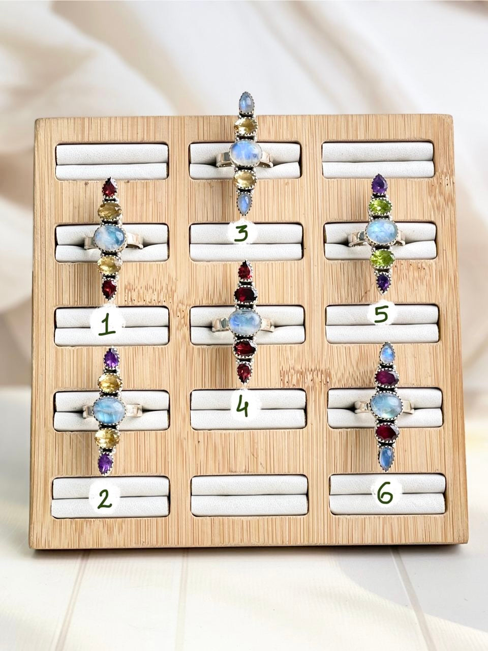 Celestial Spring Moonstone One of a Kind Rings-Rings-Krush Kandy, Women's Online Fashion Boutique Located in Phoenix, Arizona (Scottsdale Area)