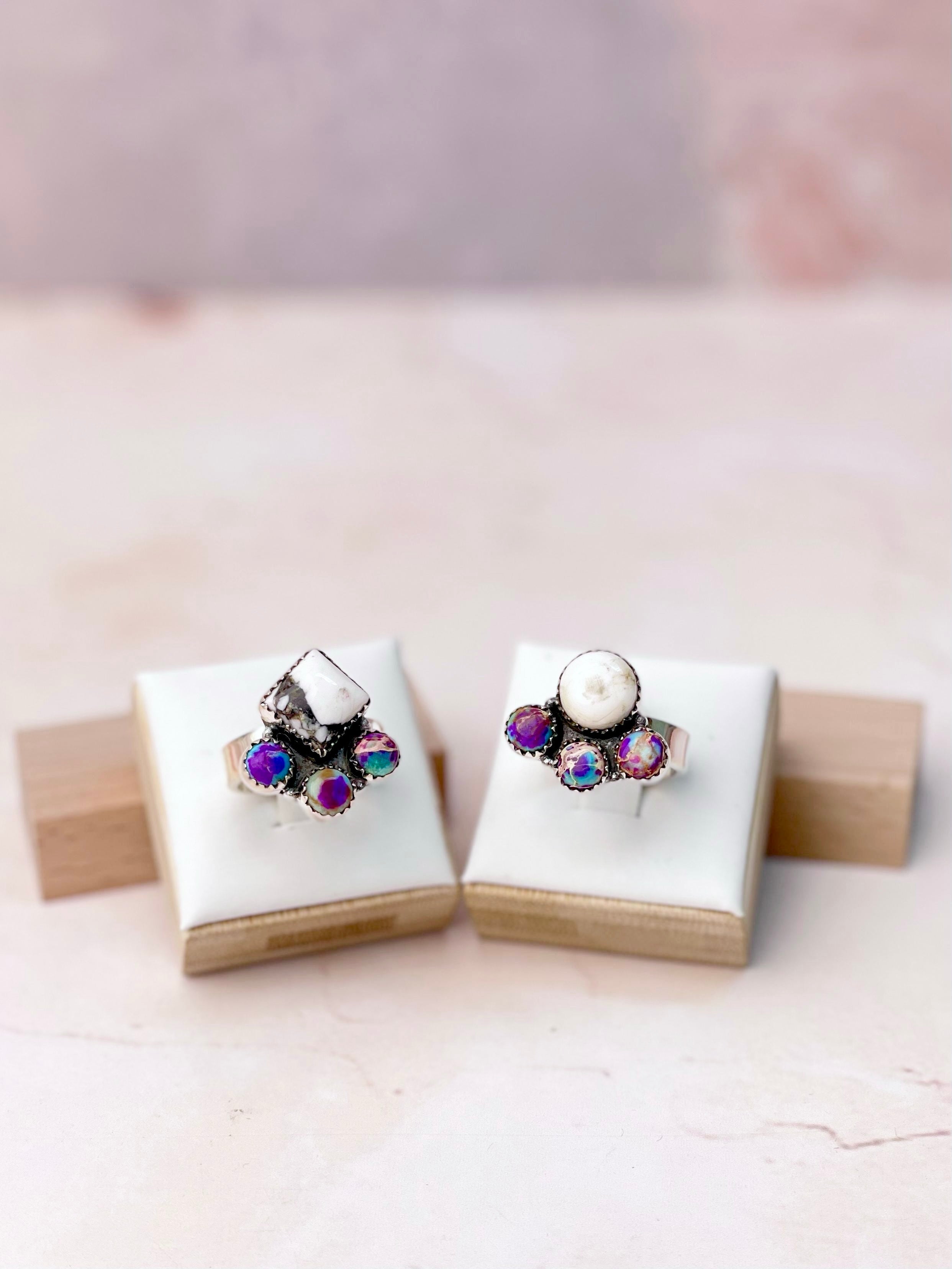 Desert Jasper Dainty Rings-Rings-Krush Kandy, Women's Online Fashion Boutique Located in Phoenix, Arizona (Scottsdale Area)