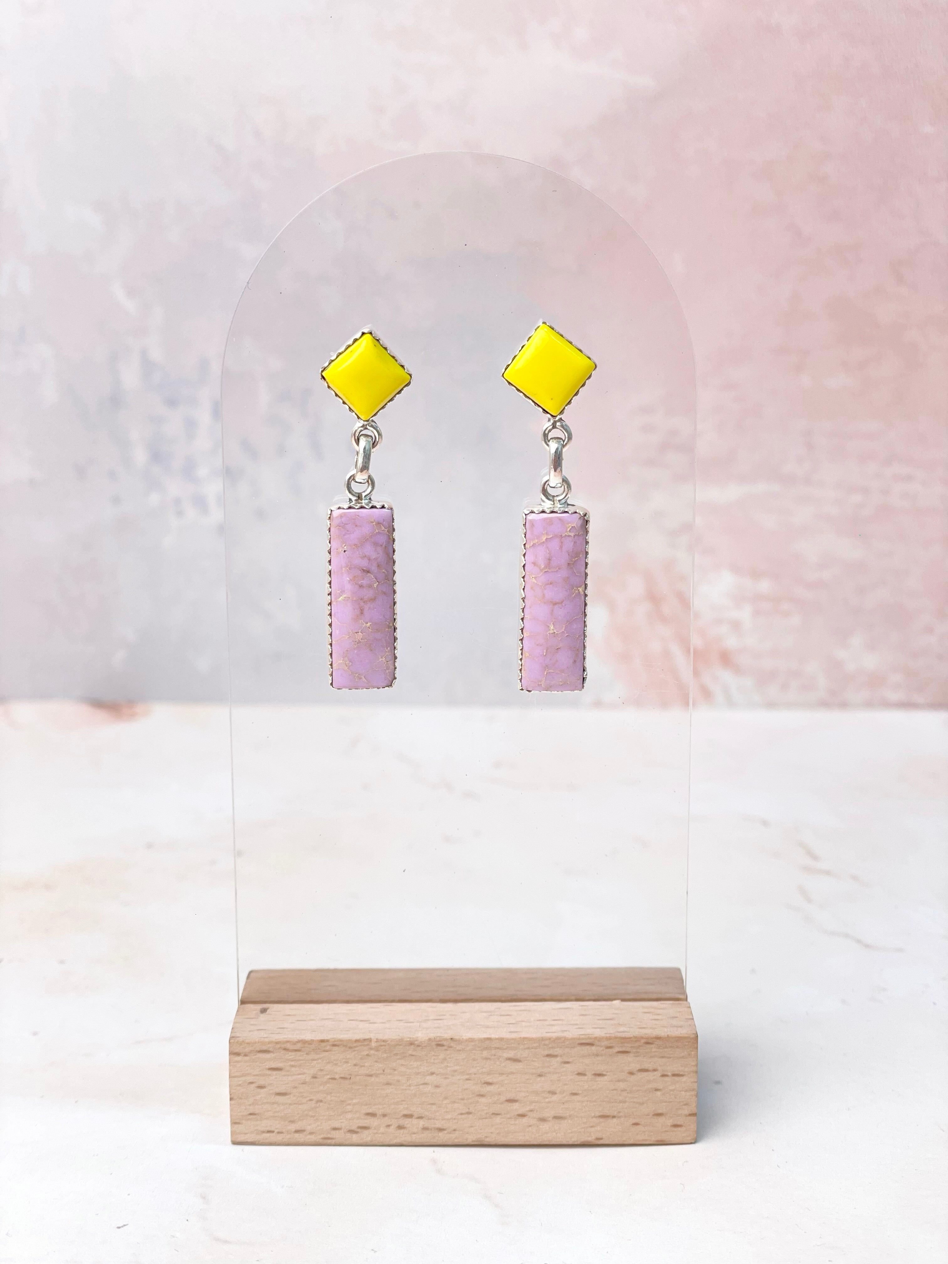 Rosarita Mixed Gem One of a Kind Earrings-Earrings-Krush Kandy, Women's Online Fashion Boutique Located in Phoenix, Arizona (Scottsdale Area)