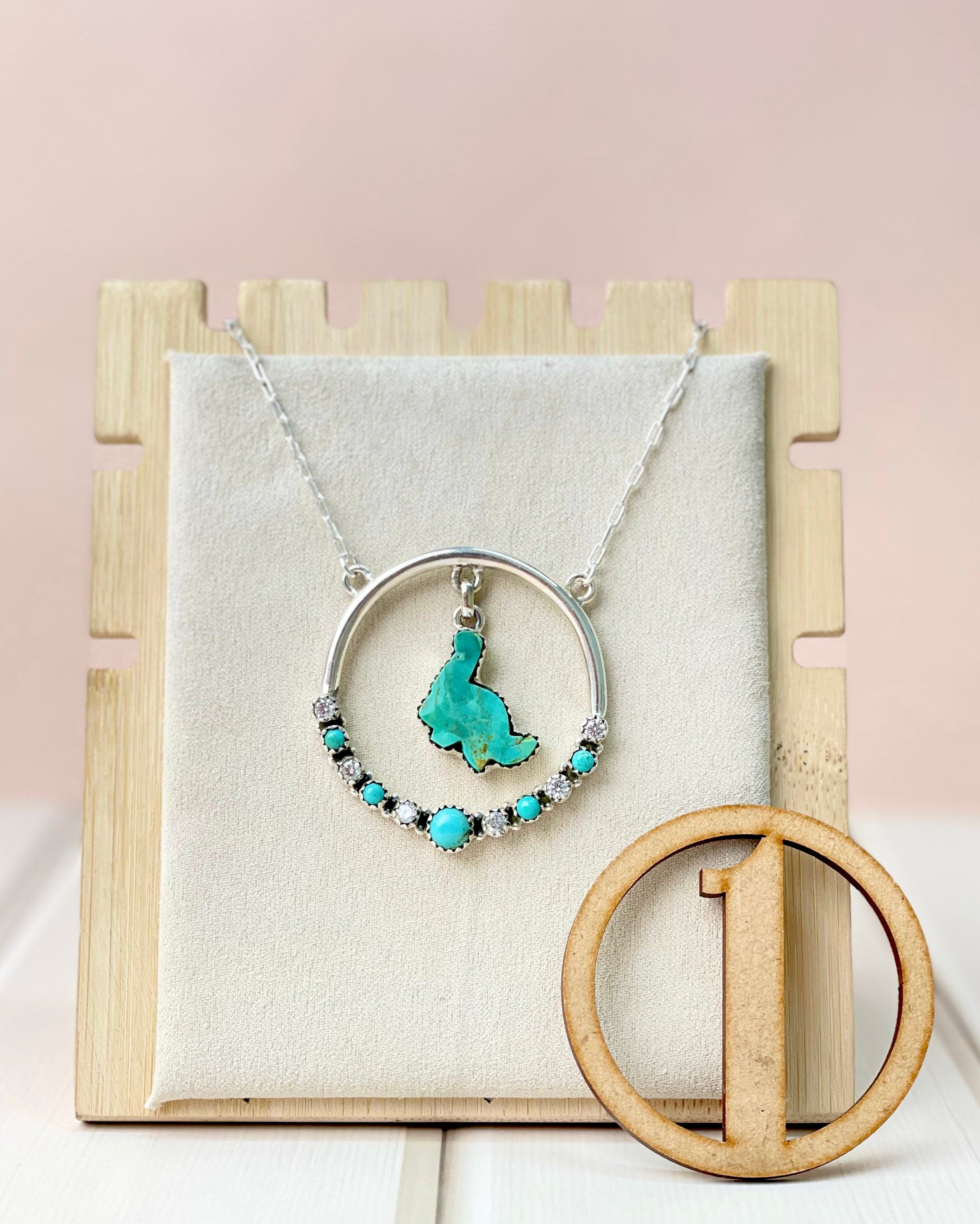 Dino in the Wild Circle Chain Pendant-Necklaces-Krush Kandy, Women's Online Fashion Boutique Located in Phoenix, Arizona (Scottsdale Area)