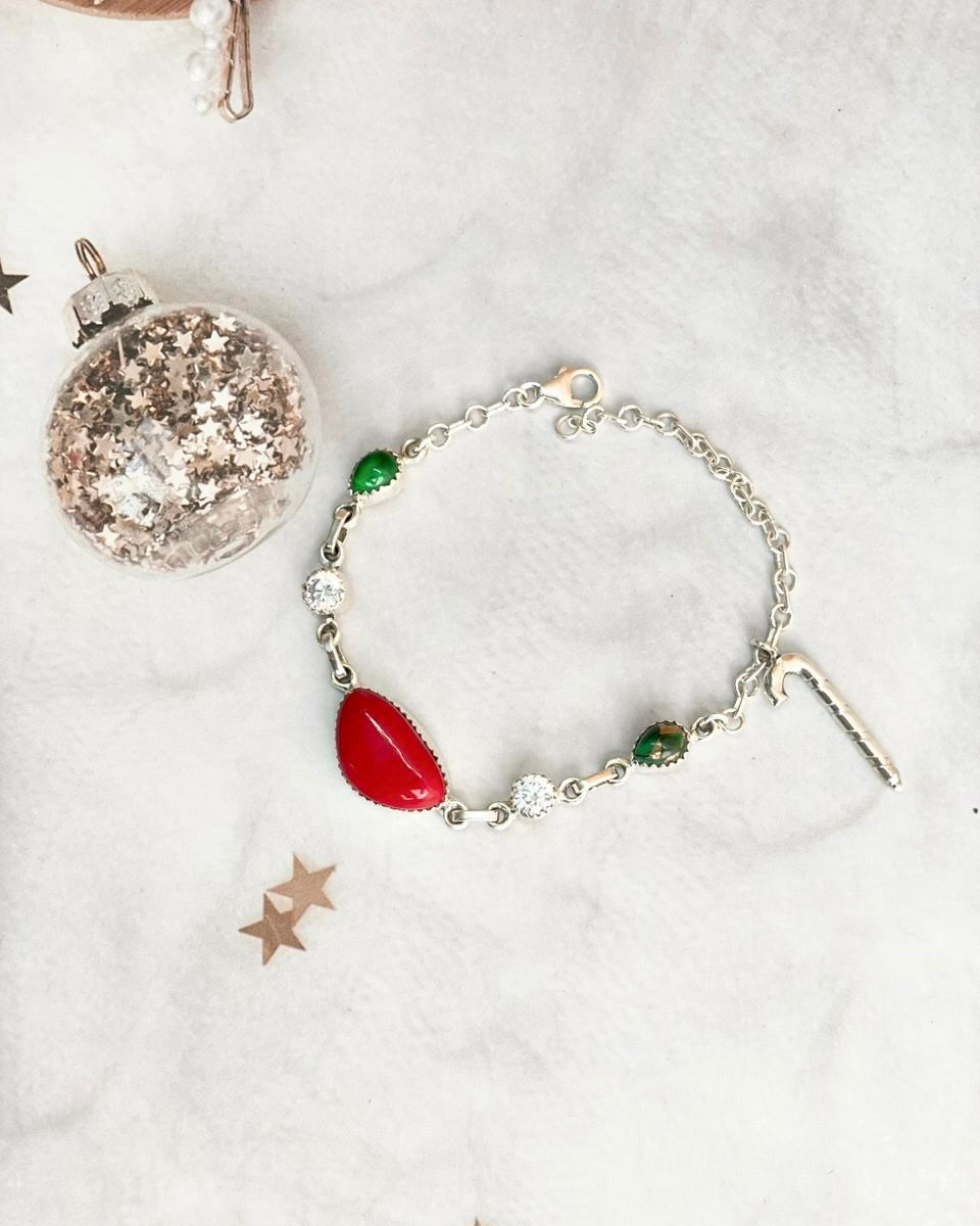 Christmas in Kandyland Candy Charm Bracelet-Bracelets-Krush Kandy, Women's Online Fashion Boutique Located in Phoenix, Arizona (Scottsdale Area)
