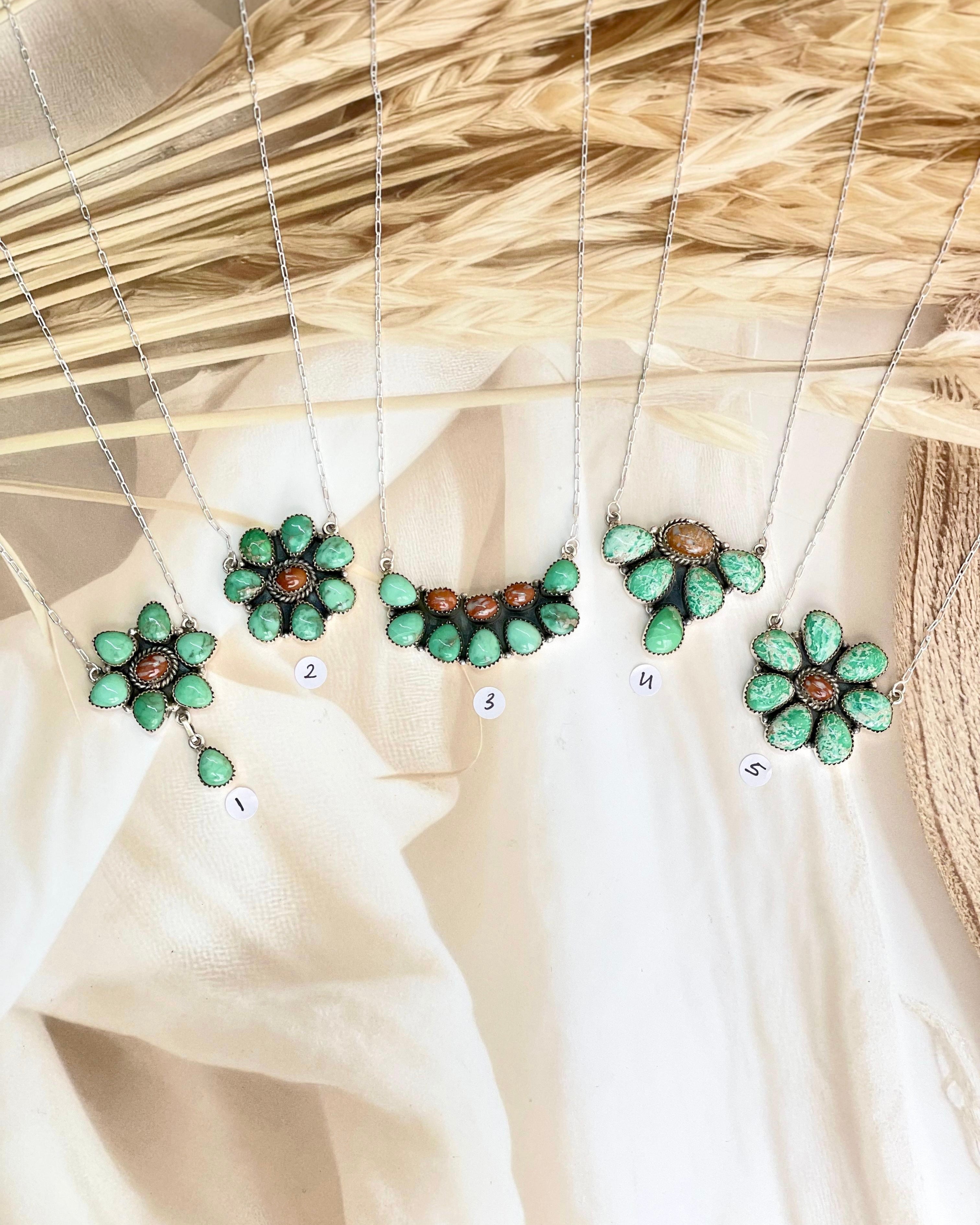 Varascite & Deer Fawn Necklace no8-Necklaces-Krush Kandy, Women's Online Fashion Boutique Located in Phoenix, Arizona (Scottsdale Area)