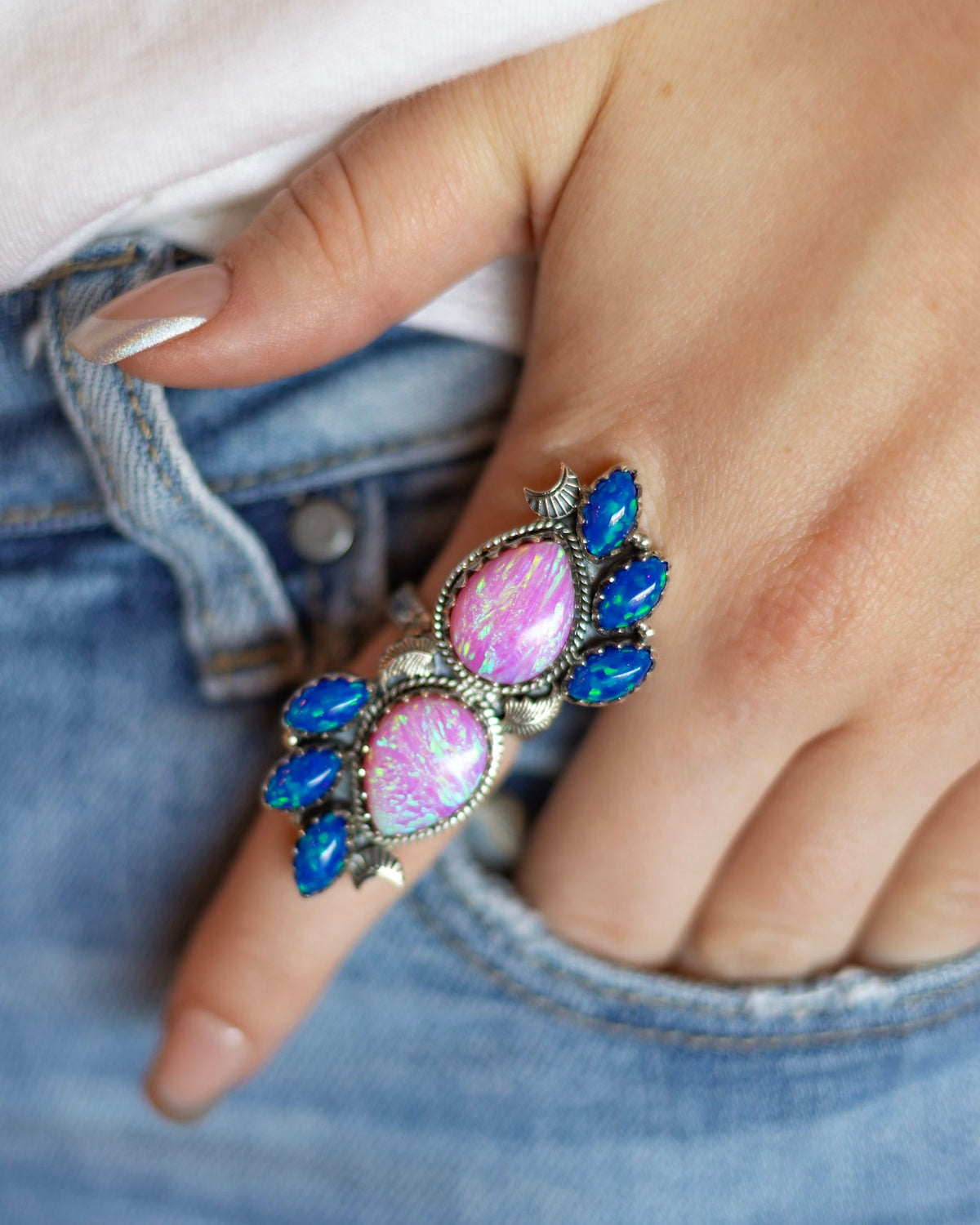 Aurora Pink & Blue Opal Statement Ring S.NO 3.jpeg