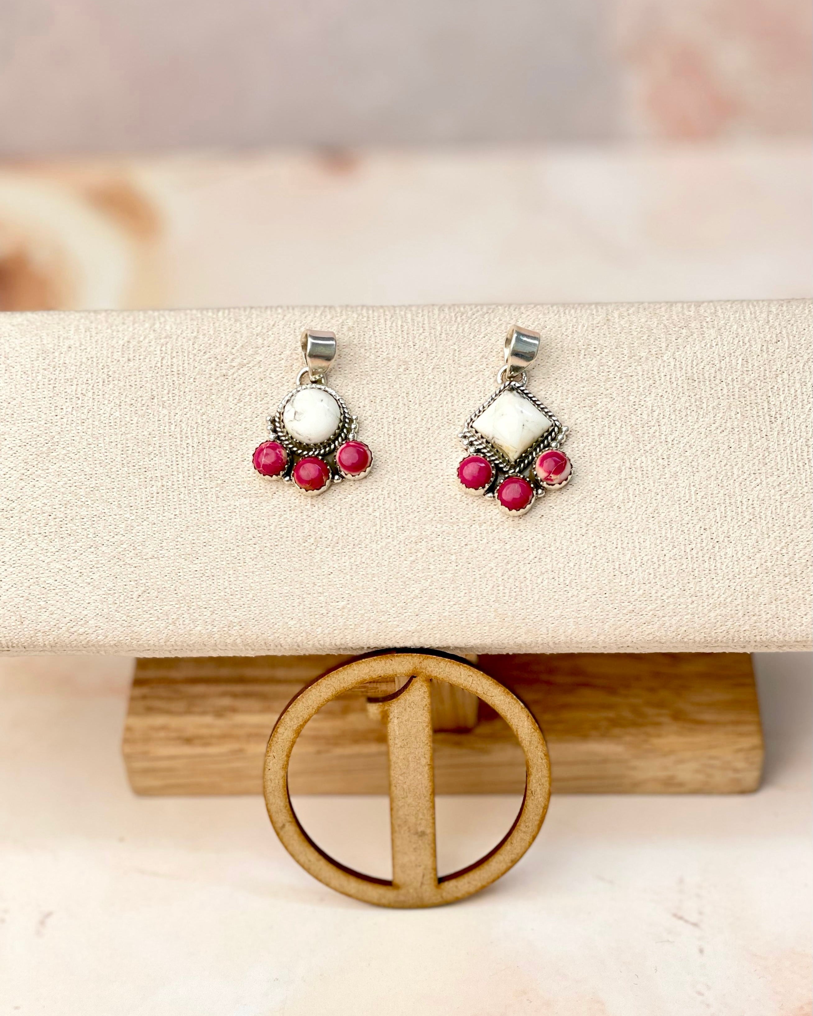 White Buffalo and Jasper Pendants-Necklaces-Krush Kandy, Women's Online Fashion Boutique Located in Phoenix, Arizona (Scottsdale Area)