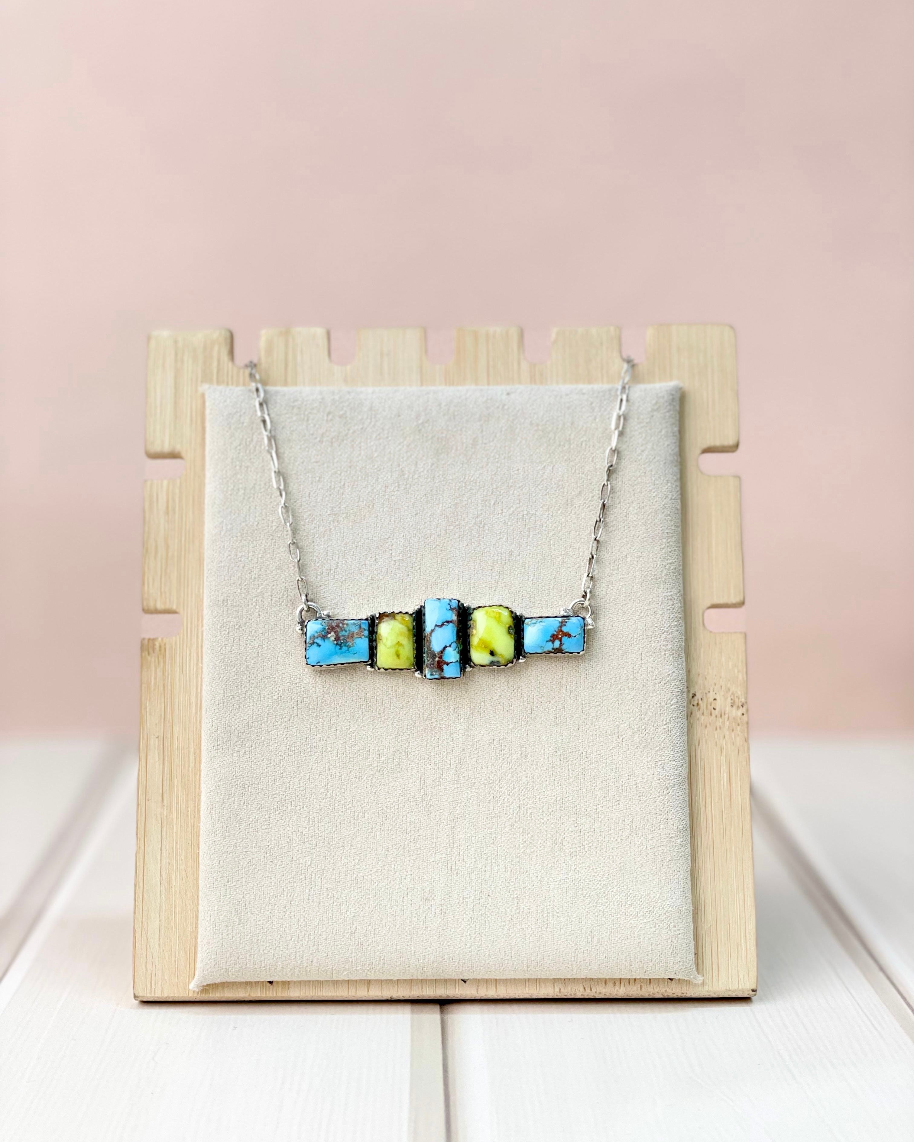 Palomino and Golden Hill Bar Necklace-Necklaces-Krush Kandy, Women's Online Fashion Boutique Located in Phoenix, Arizona (Scottsdale Area)