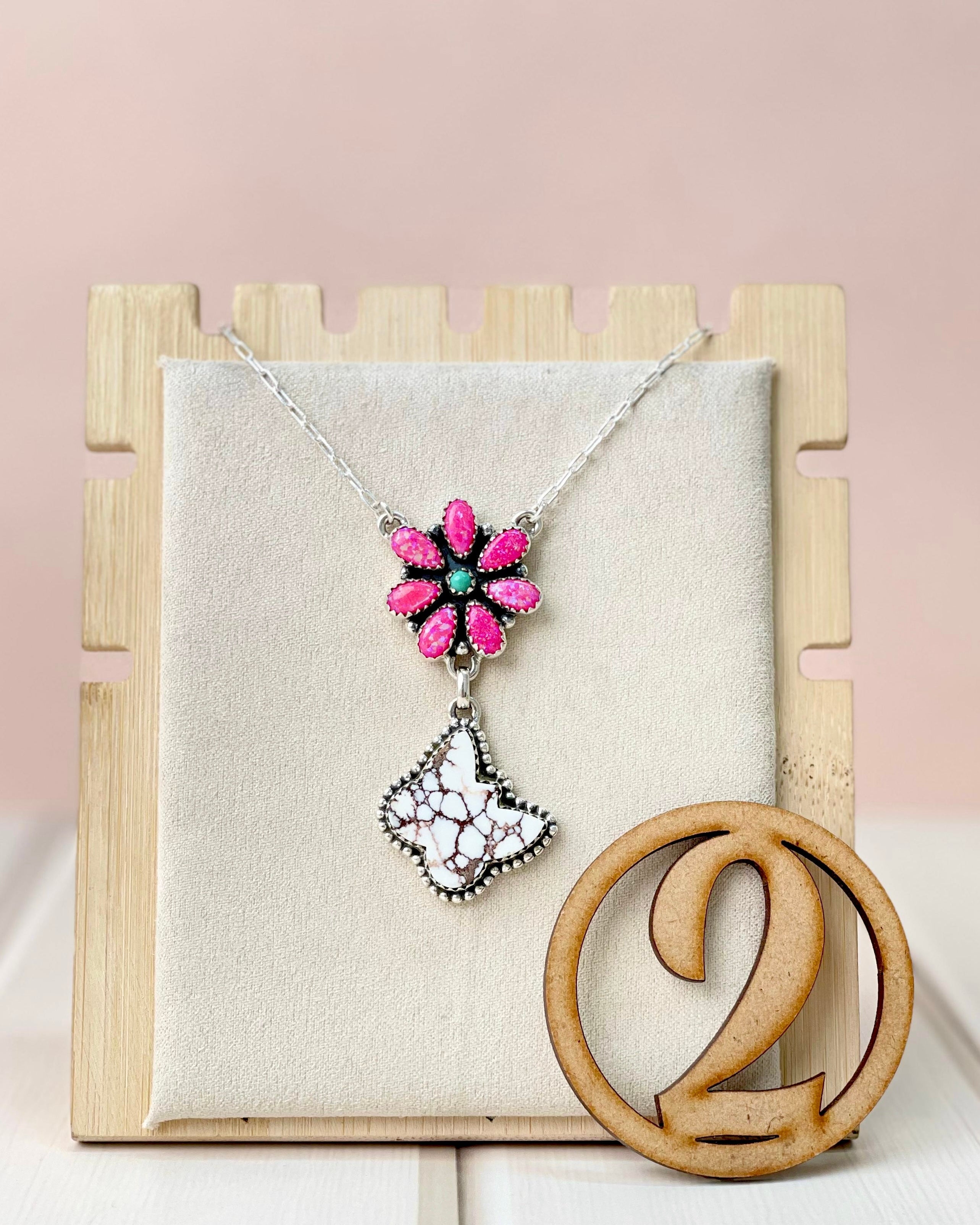 Butterfly in the Bloom Chain Pendants-Pendant Necklaces-Krush Kandy, Women's Online Fashion Boutique Located in Phoenix, Arizona (Scottsdale Area)