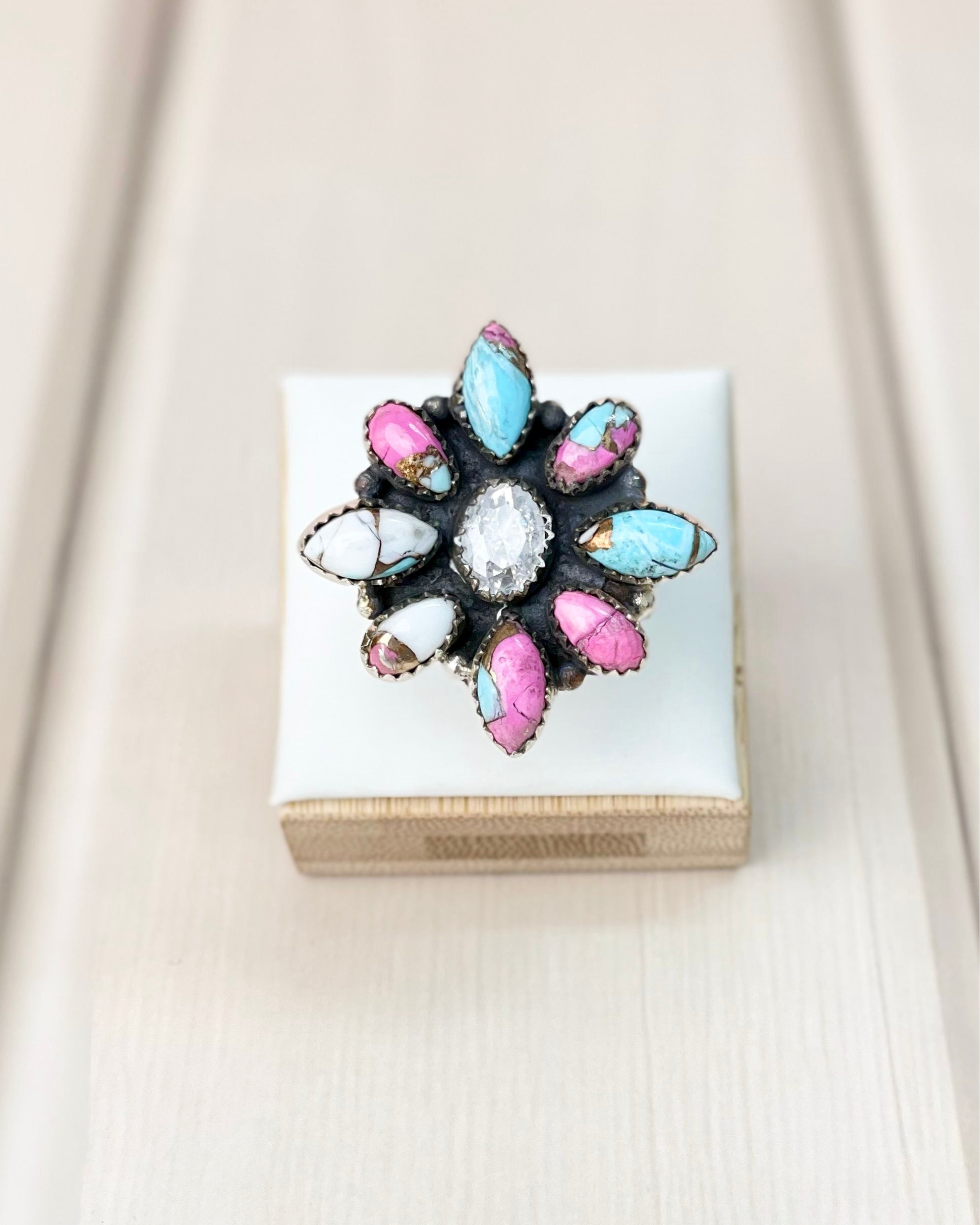 Boho Chic Cotton Candy Western Ring-Rings-Krush Kandy, Women's Online Fashion Boutique Located in Phoenix, Arizona (Scottsdale Area)