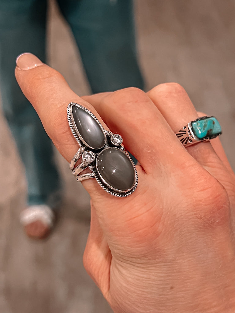 One Wish Single Stone Ring-Statement Rings-Krush Kandy, Women's Online Fashion Boutique Located in Phoenix, Arizona (Scottsdale Area)