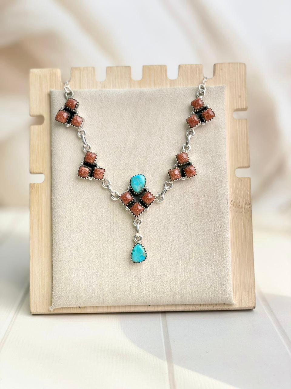 Stacked Square Statement Necklace-Necklaces-Krush Kandy, Women's Online Fashion Boutique Located in Phoenix, Arizona (Scottsdale Area)