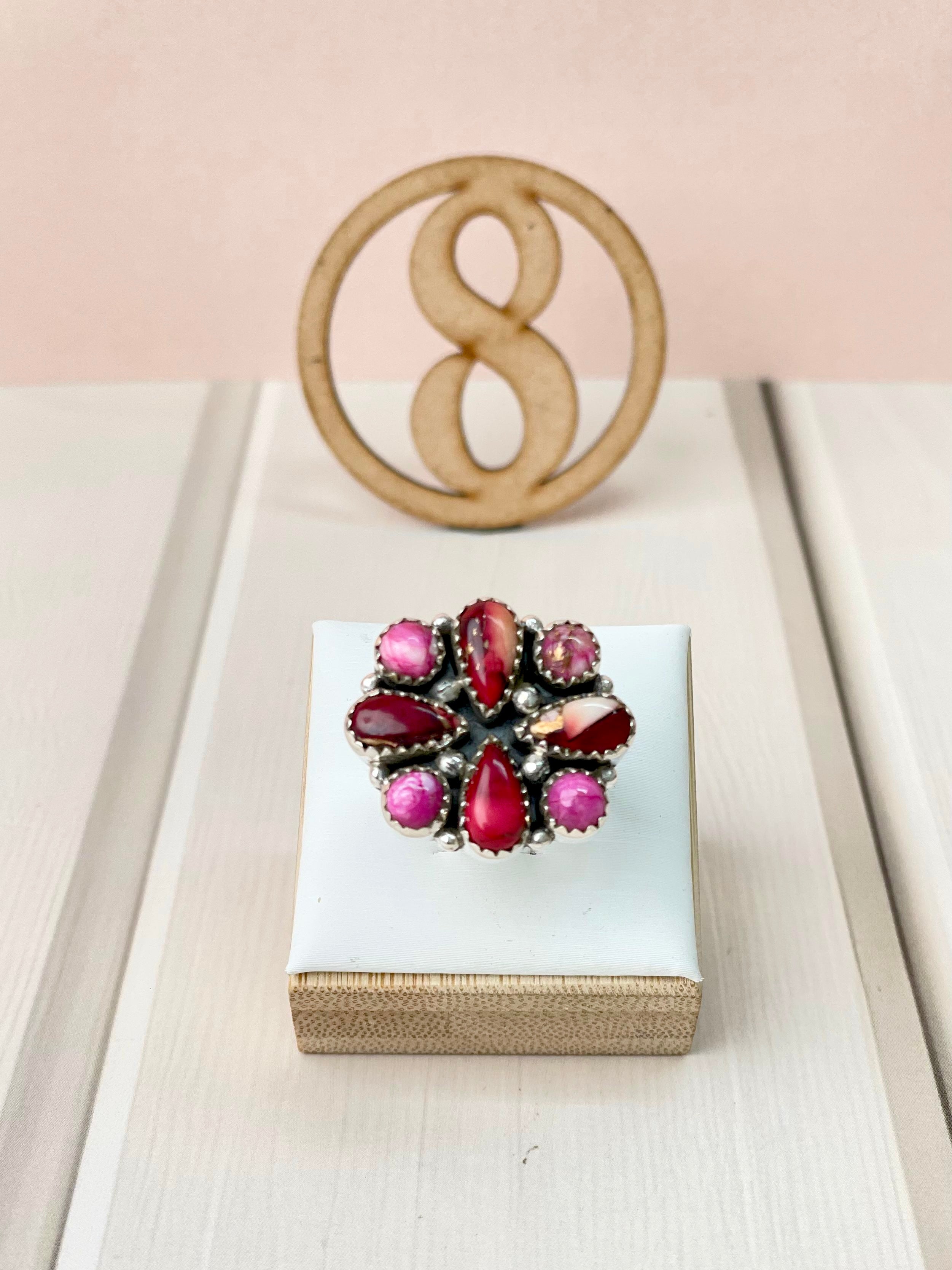 Red Dahlia One of a Kind Rings-Rings-Krush Kandy, Women's Online Fashion Boutique Located in Phoenix, Arizona (Scottsdale Area)