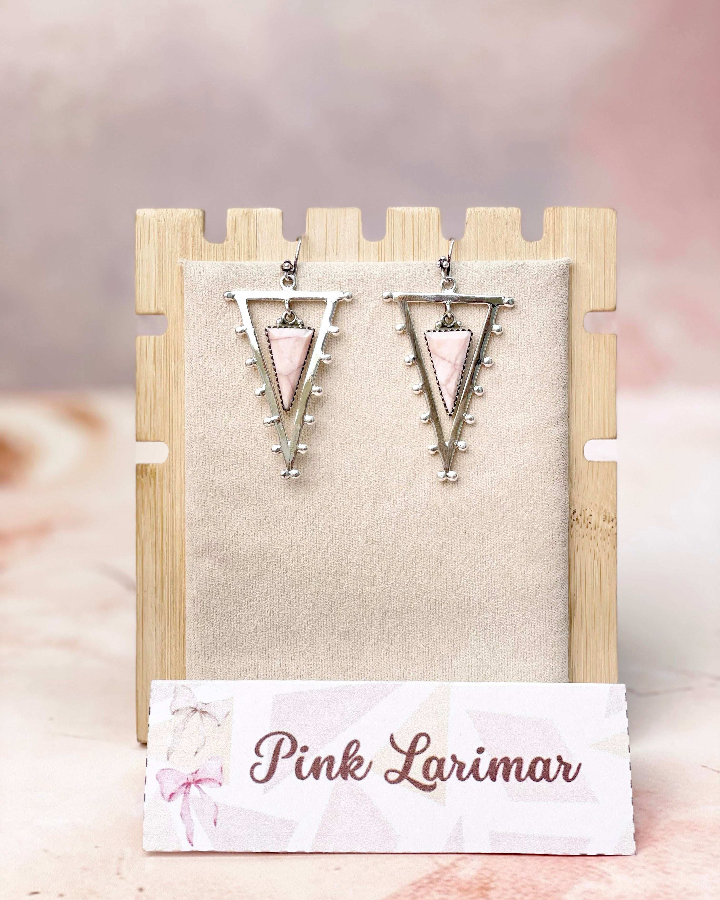 Tori's Bold Sterling Triad Stone Earrings | MADE TO ORDER-Earrings-Krush Kandy, Women's Online Fashion Boutique Located in Phoenix, Arizona (Scottsdale Area)