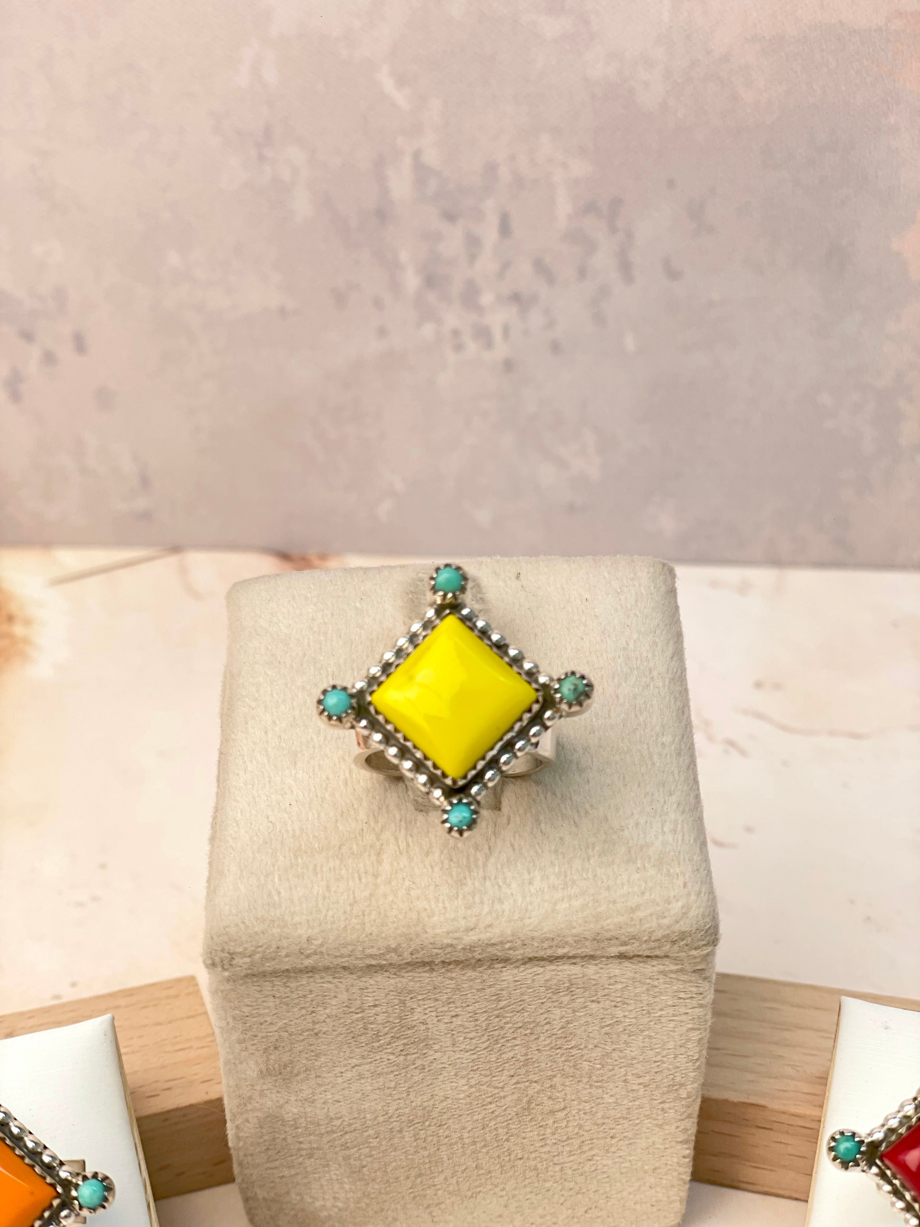 Rosarita's Geometric Slab Ring-Rings-Krush Kandy, Women's Online Fashion Boutique Located in Phoenix, Arizona (Scottsdale Area)