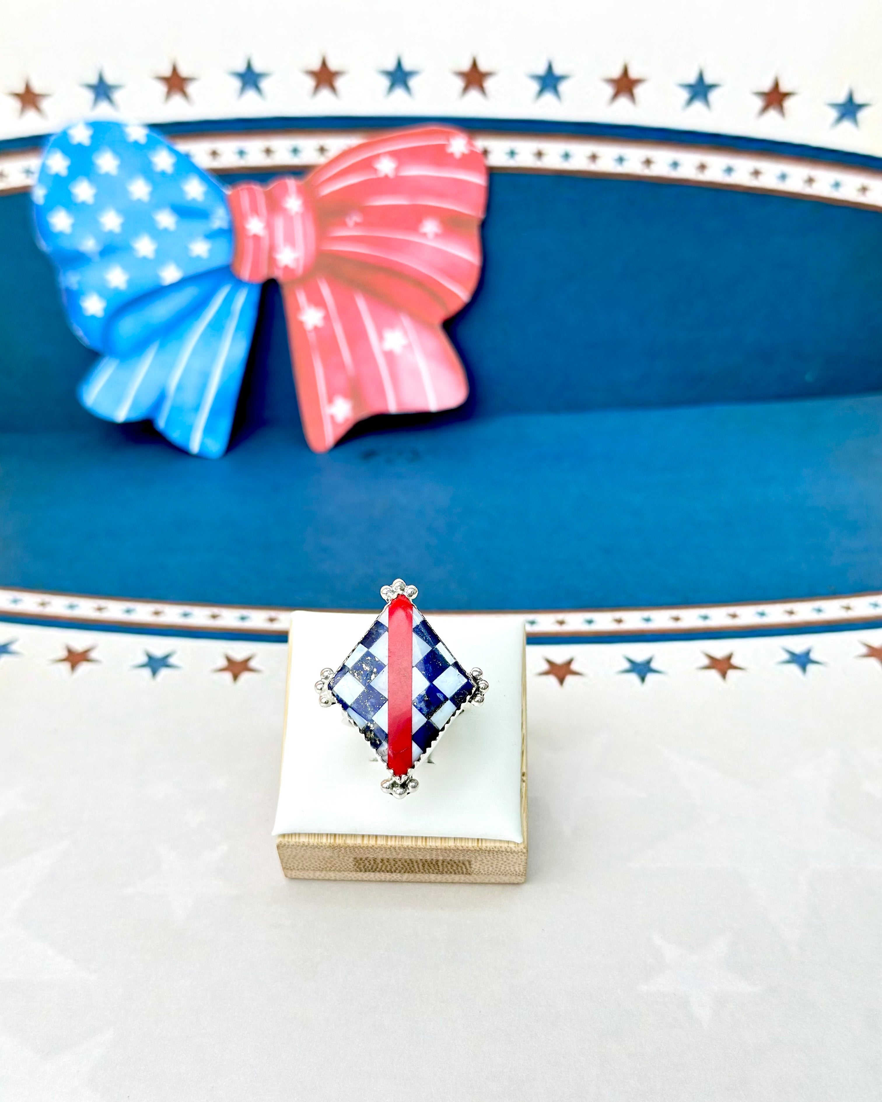 Checkered Glory Rings-Rings-Krush Kandy, Women's Online Fashion Boutique Located in Phoenix, Arizona (Scottsdale Area)