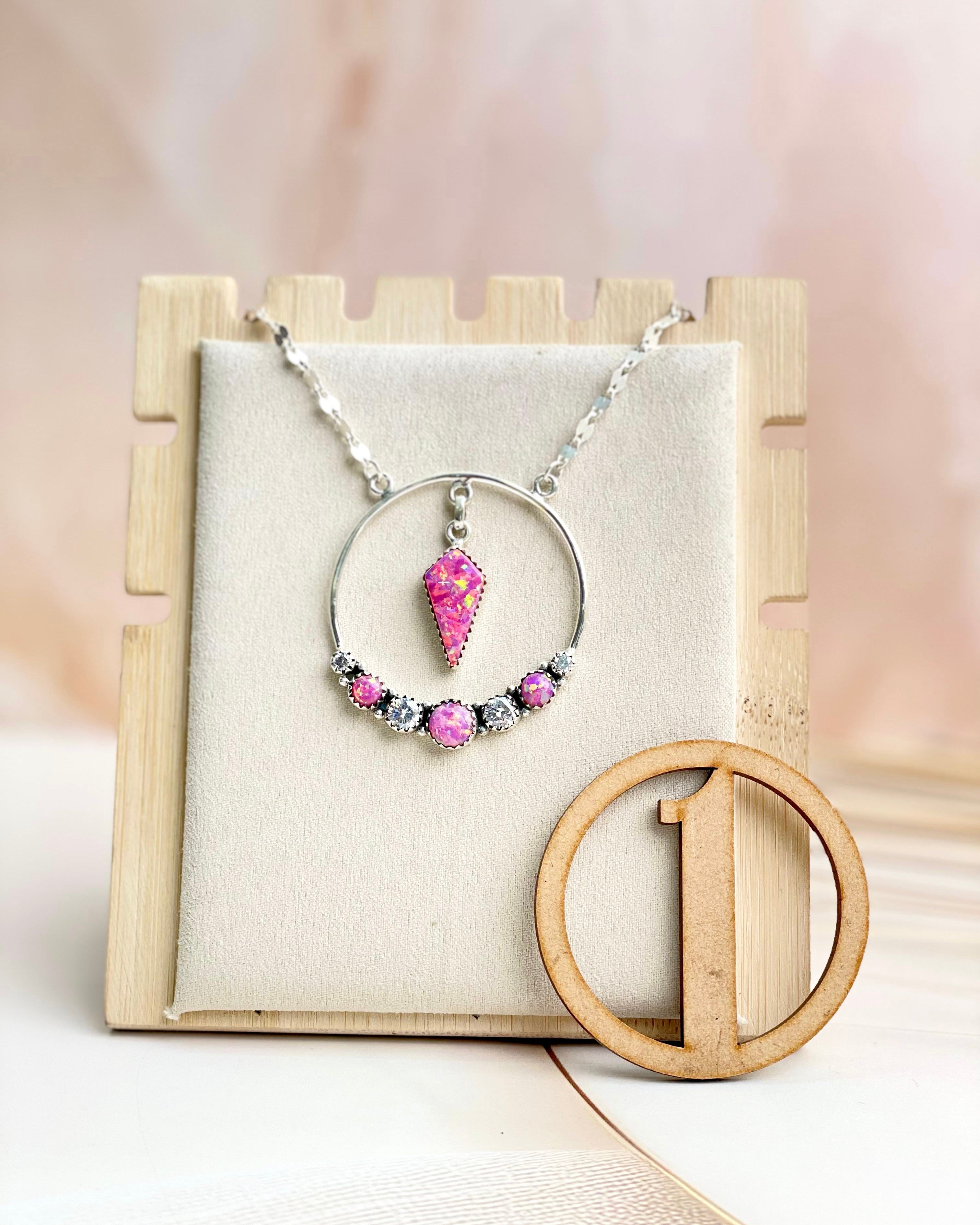 Boho Opal Tassels Necklace Sno 23-Necklaces-Krush Kandy, Women's Online Fashion Boutique Located in Phoenix, Arizona (Scottsdale Area)