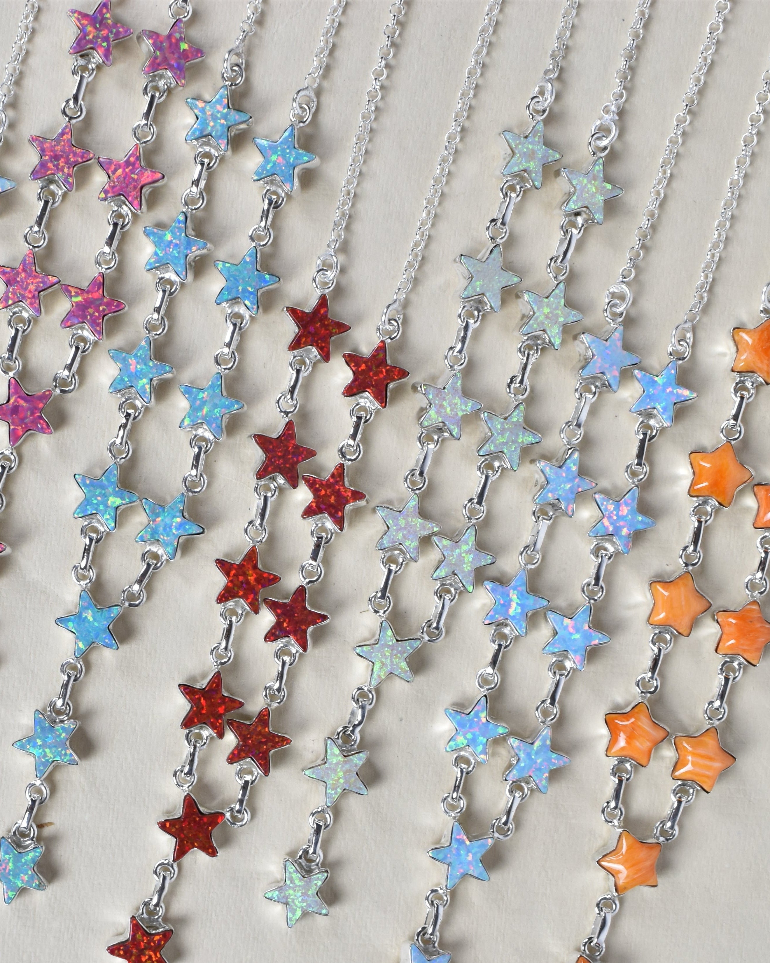 Star Studded Cast Necklace-Chain Necklaces-Krush Kandy, Women's Online Fashion Boutique Located in Phoenix, Arizona (Scottsdale Area)