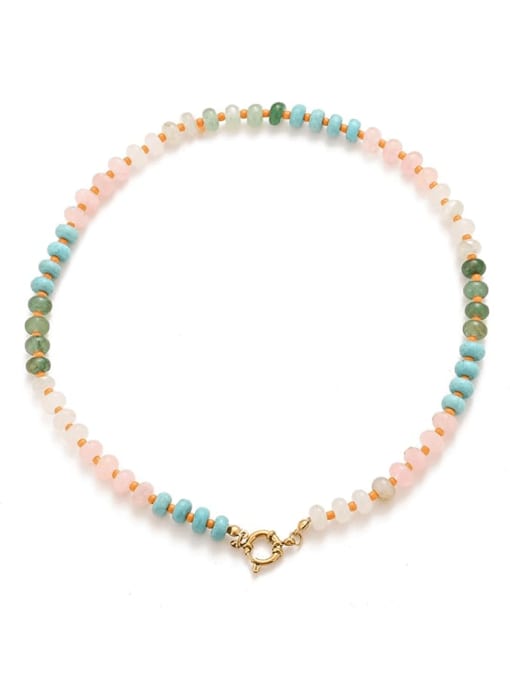 Summertime Vibe Beaded Minimalist Necklace-Necklaces-Krush Kandy, Women's Online Fashion Boutique Located in Phoenix, Arizona (Scottsdale Area)