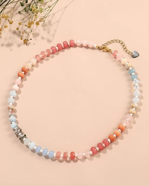 Minimalist Multi Color Beaded Necklace-Necklaces-Krush Kandy, Women's Online Fashion Boutique Located in Phoenix, Arizona (Scottsdale Area)