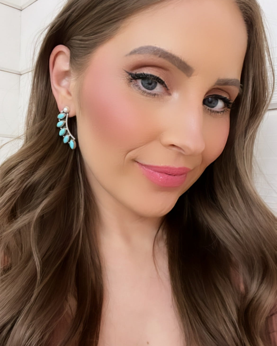 Angelic Sterling Silver Stone Earrings | PREORER OPEN-Drop Earrings-Krush Kandy, Women's Online Fashion Boutique Located in Phoenix, Arizona (Scottsdale Area)