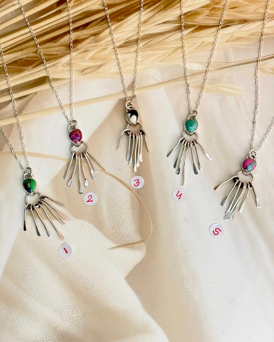 Boho Fringe Dainty Necklace sno 2-Necklaces-Krush Kandy, Women's Online Fashion Boutique Located in Phoenix, Arizona (Scottsdale Area)