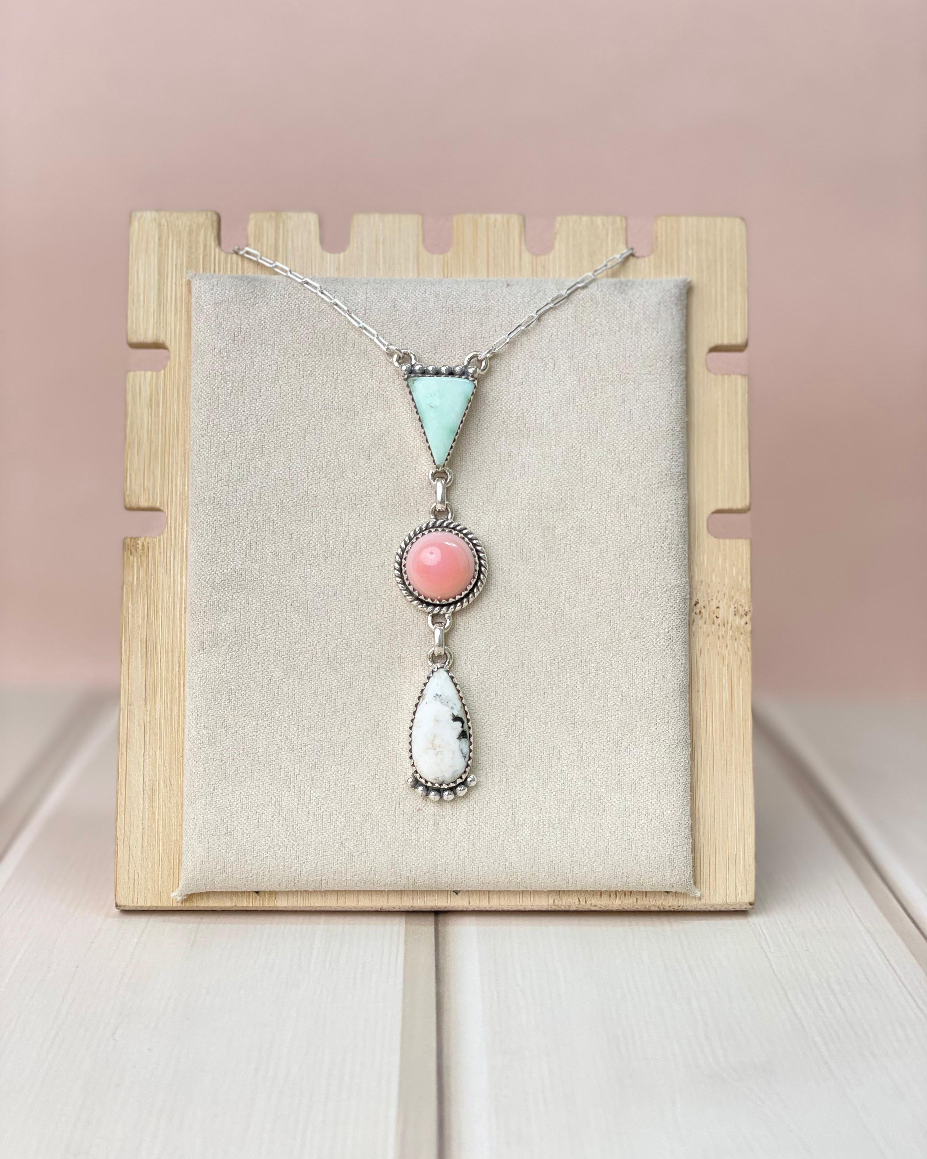 Paloma, Conch & White Buffalo Necklace-Necklaces-Krush Kandy, Women's Online Fashion Boutique Located in Phoenix, Arizona (Scottsdale Area)