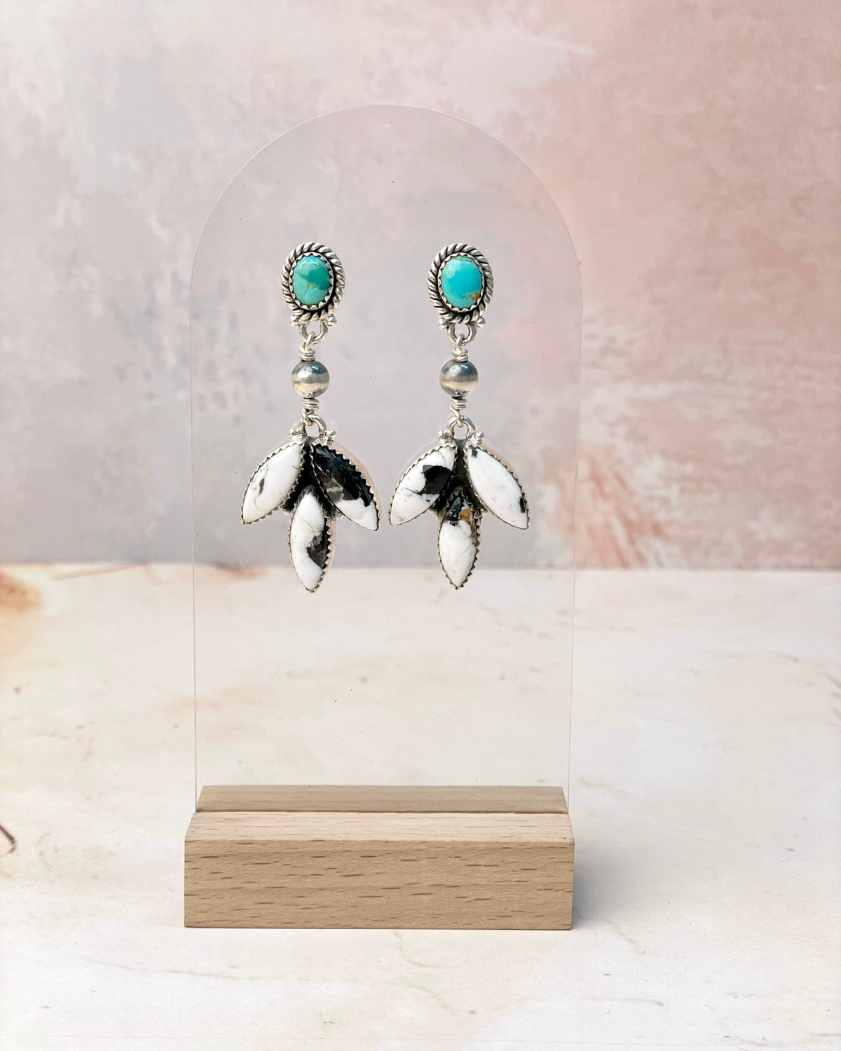 Desert Pearls and Petals Earrings-Earrings-Krush Kandy, Women's Online Fashion Boutique Located in Phoenix, Arizona (Scottsdale Area)