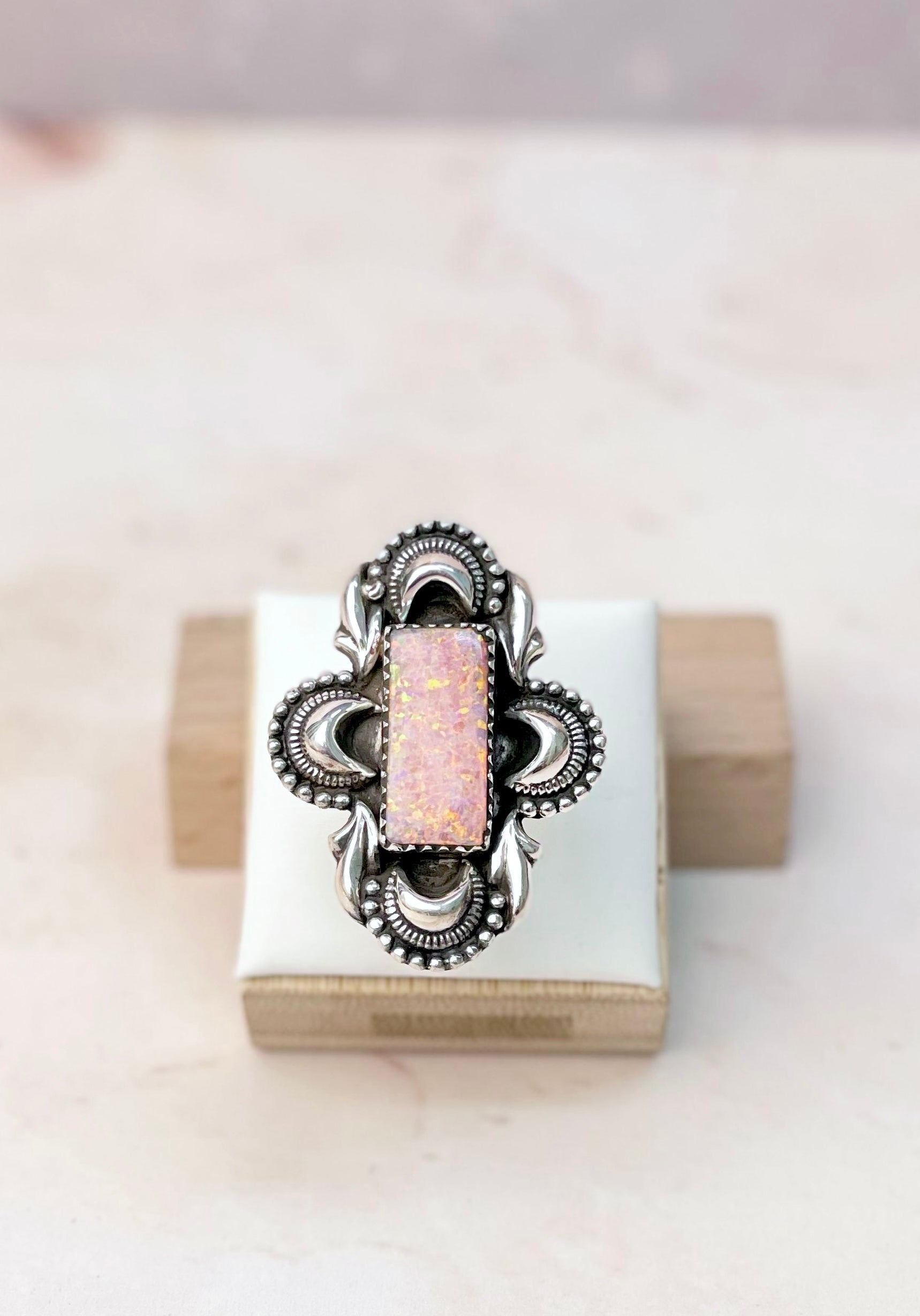 Boho Western Bar Opal Ring-Rings-Krush Kandy, Women's Online Fashion Boutique Located in Phoenix, Arizona (Scottsdale Area)