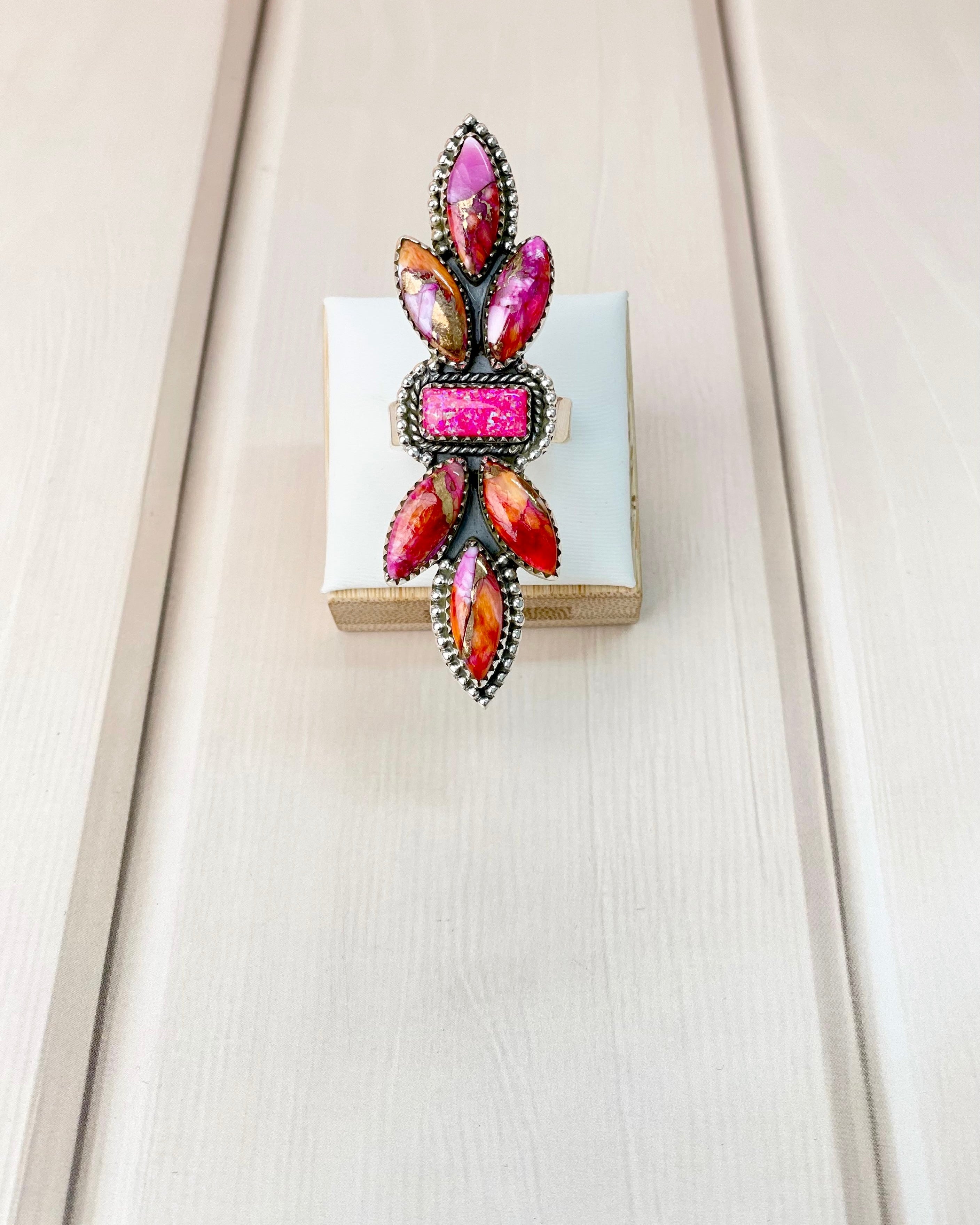 Starburst and Opal Crawler Ring-Rings-Krush Kandy, Women's Online Fashion Boutique Located in Phoenix, Arizona (Scottsdale Area)