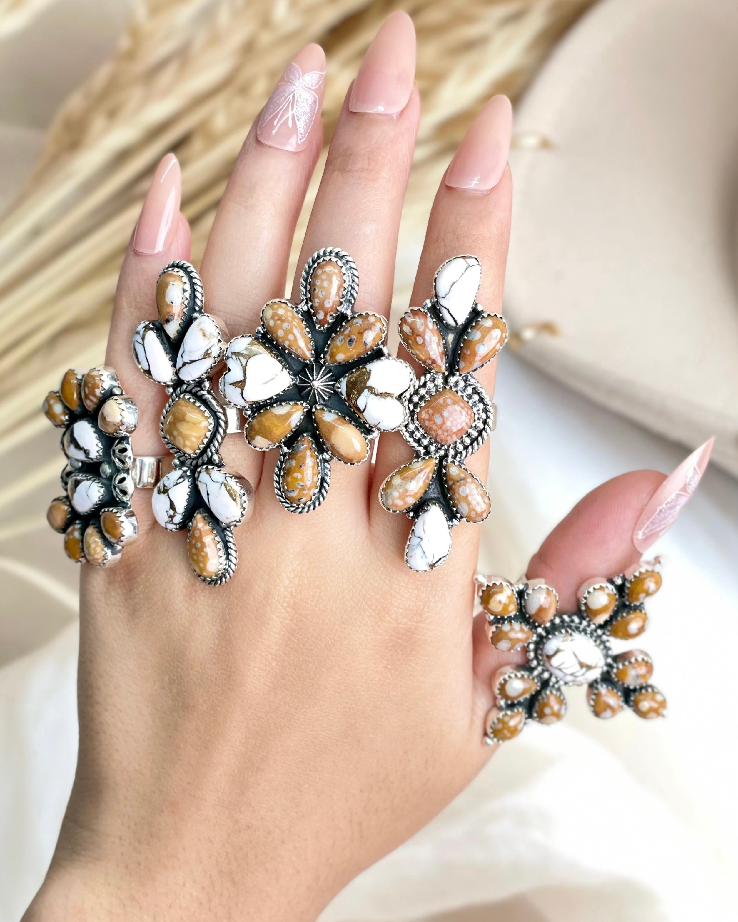 Angel Dahlia & Deer Fawn Rings no3-Rings-Krush Kandy, Women's Online Fashion Boutique Located in Phoenix, Arizona (Scottsdale Area)