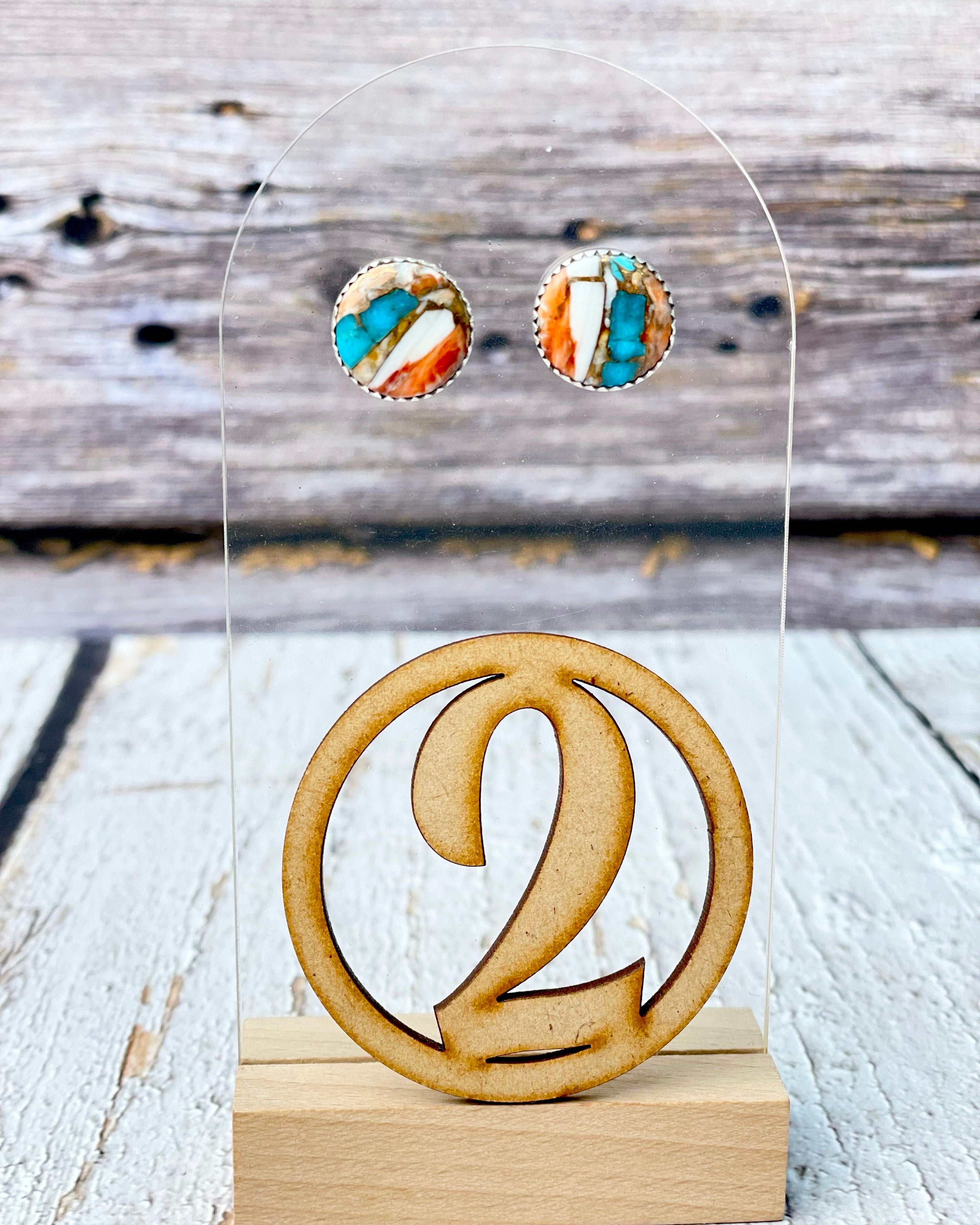 Summertime Copper Slab Stud Earrings-Earrings-Krush Kandy, Women's Online Fashion Boutique Located in Phoenix, Arizona (Scottsdale Area)