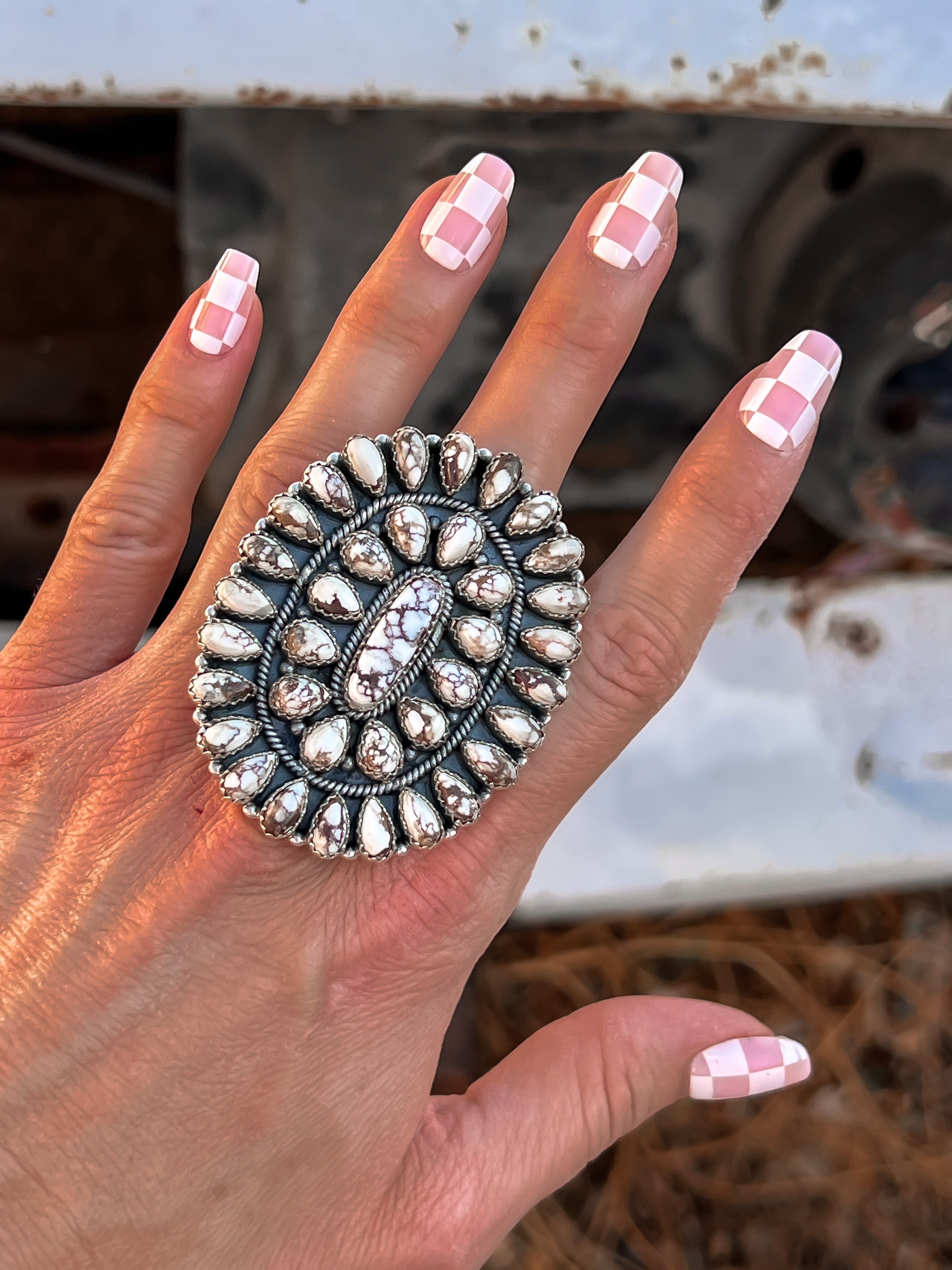 Big Mama Concho Ring MADE TO ORDER-Cluster Rings-Krush Kandy, Women's Online Fashion Boutique Located in Phoenix, Arizona (Scottsdale Area)
