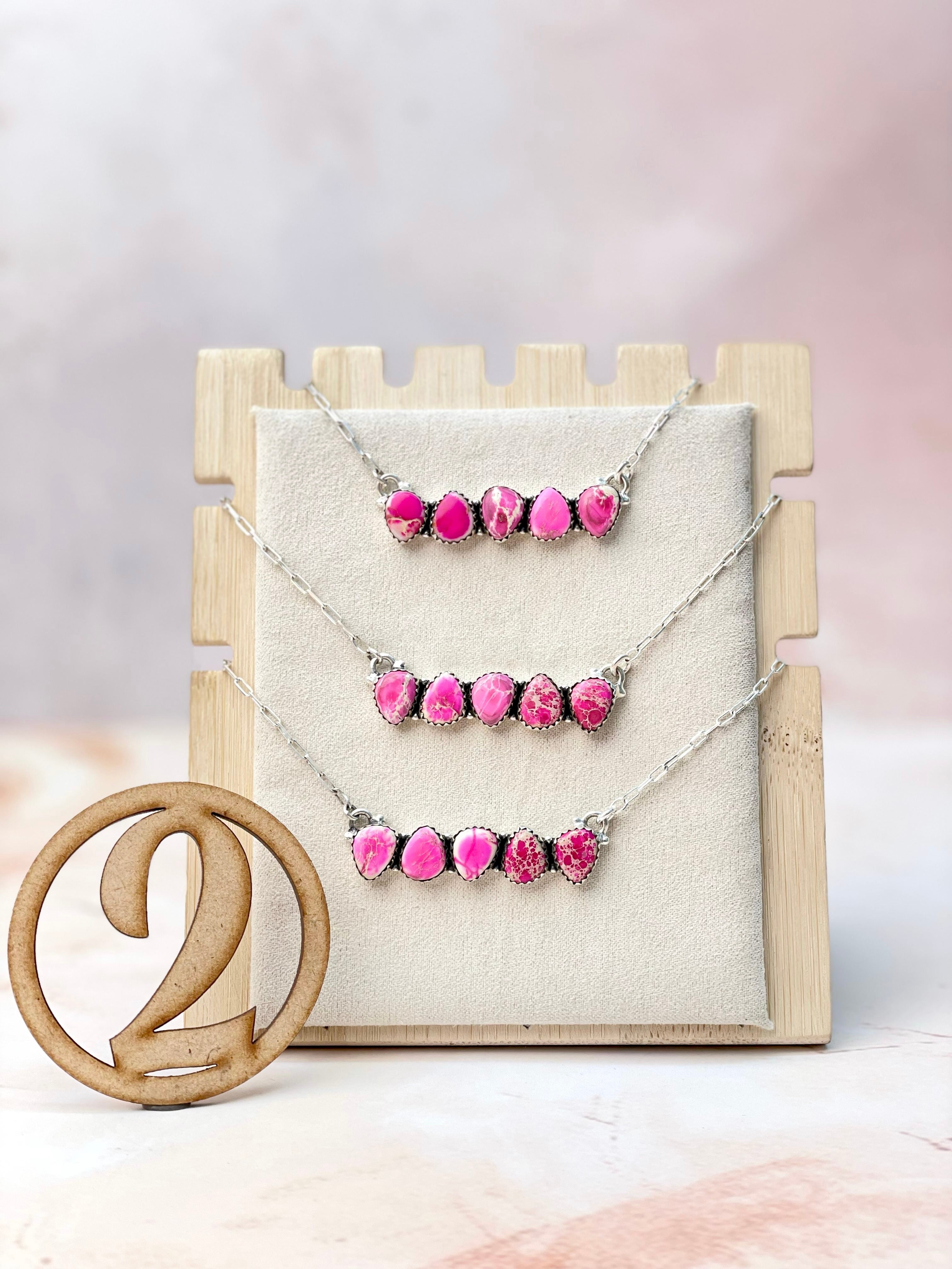 Desert Jasper Dainty Bar Necklace-Necklaces-Krush Kandy, Women's Online Fashion Boutique Located in Phoenix, Arizona (Scottsdale Area)