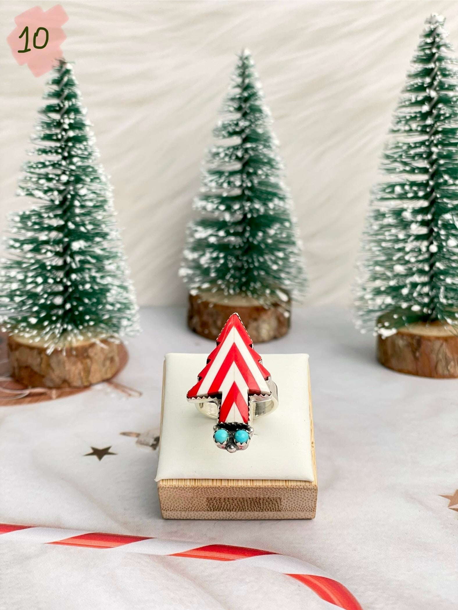 Holly Jolly Red & White Christmas Rings-Rings-Krush Kandy, Women's Online Fashion Boutique Located in Phoenix, Arizona (Scottsdale Area)