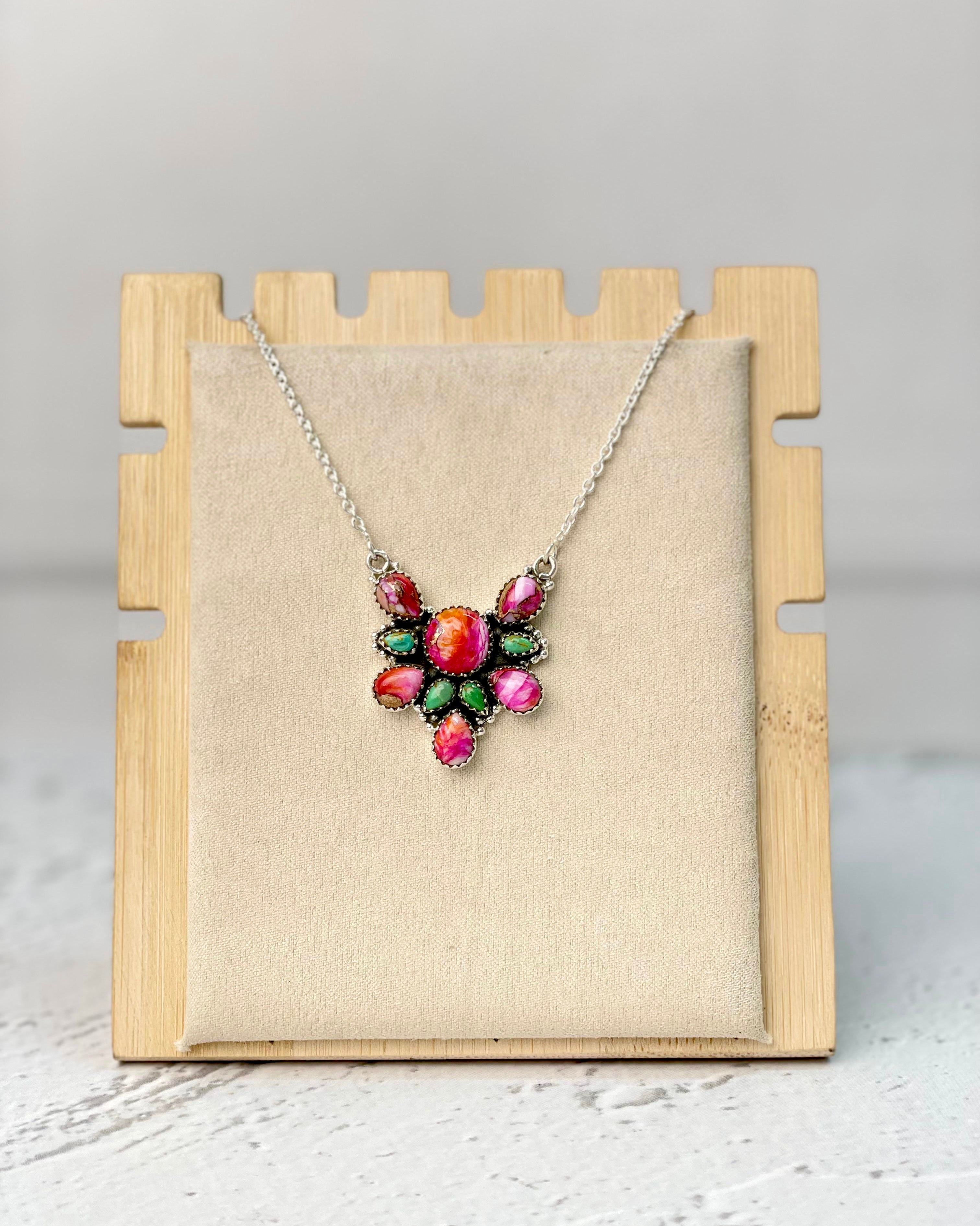 Starburst Dahlia Necklace Bno. 16-Necklaces-Krush Kandy, Women's Online Fashion Boutique Located in Phoenix, Arizona (Scottsdale Area)