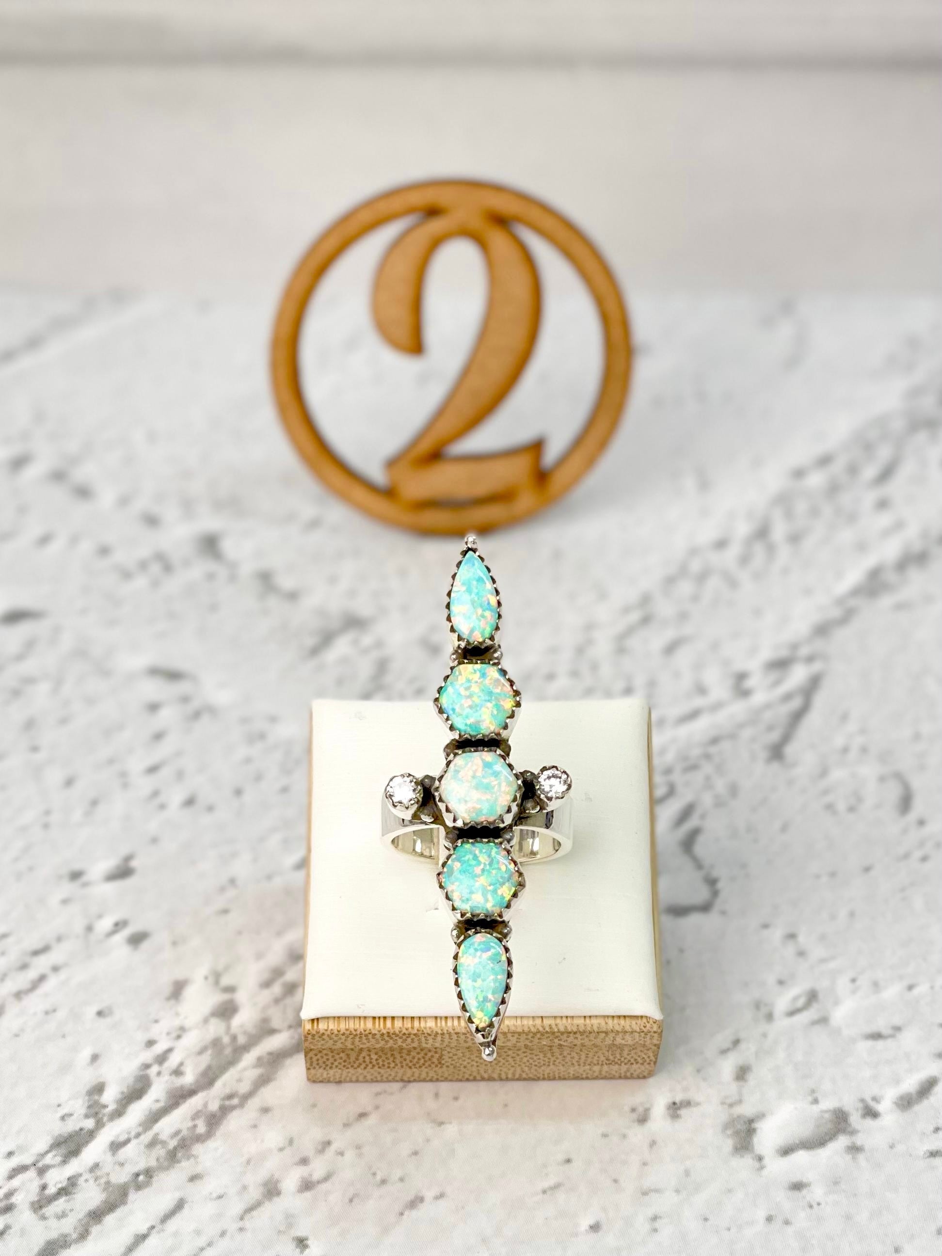 Solstice Glow Stone Trail Ring-Rings-Krush Kandy, Women's Online Fashion Boutique Located in Phoenix, Arizona (Scottsdale Area)